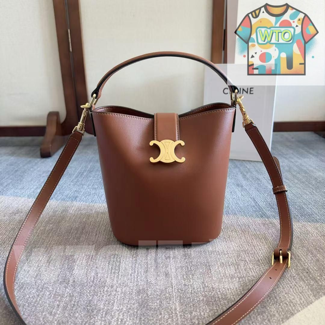 CELINE セリーヌ ショルダーバッグ スモール バケット-WTO輸入-DRK 22