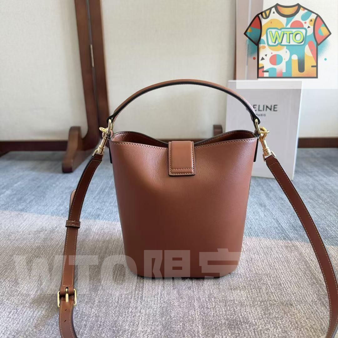 CELINE セリーヌ ショルダーバッグ スモール バケット-WTO輸入-DRK 22