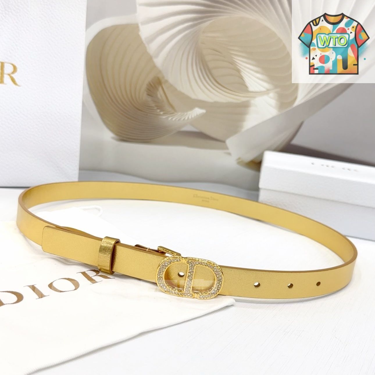 Dior ディオール エレガント ファッションベルト03-1