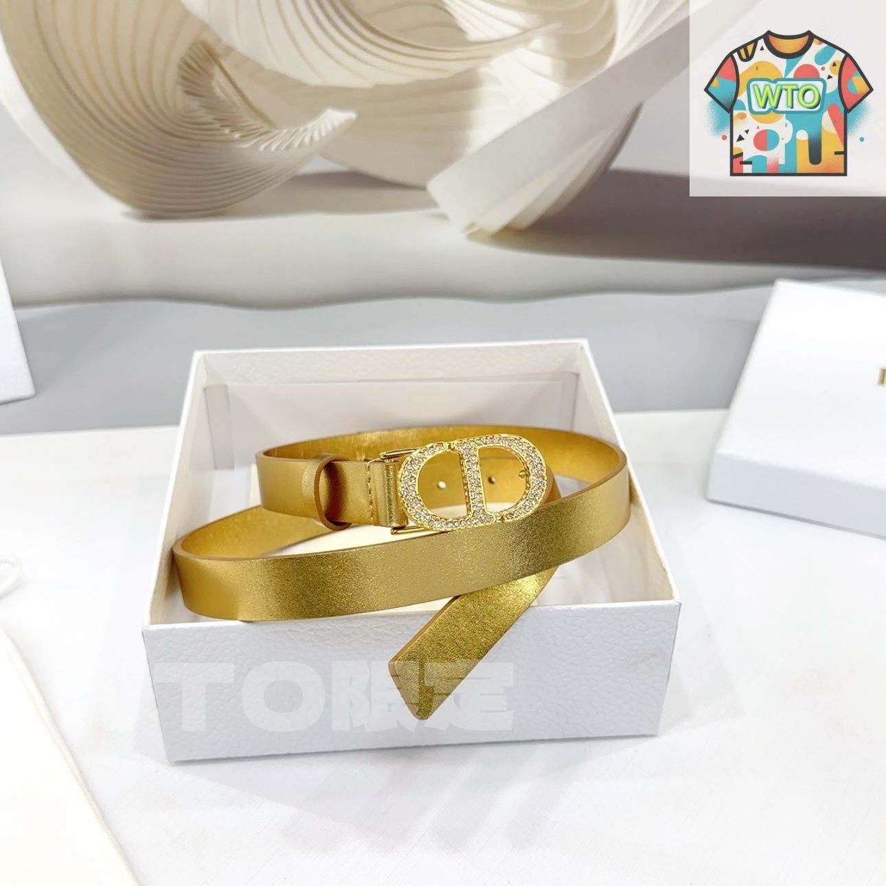 Dior ディオール エレガント ファッションベルト03-1