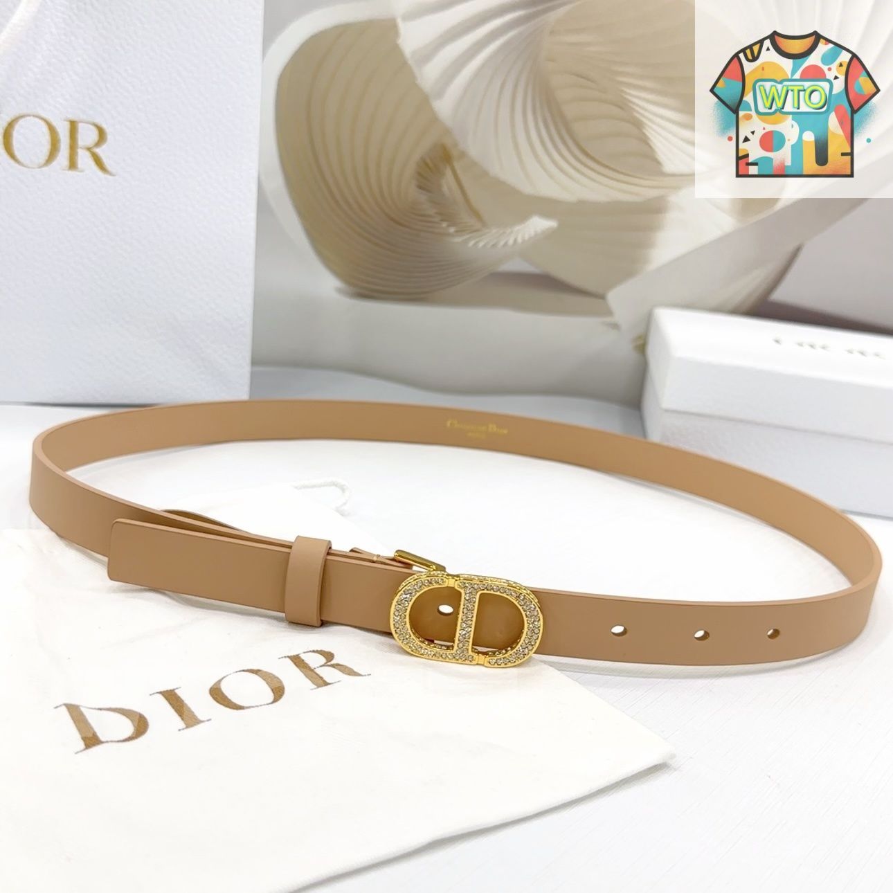 Dior ディオール エレガント ファッションベルト08-1