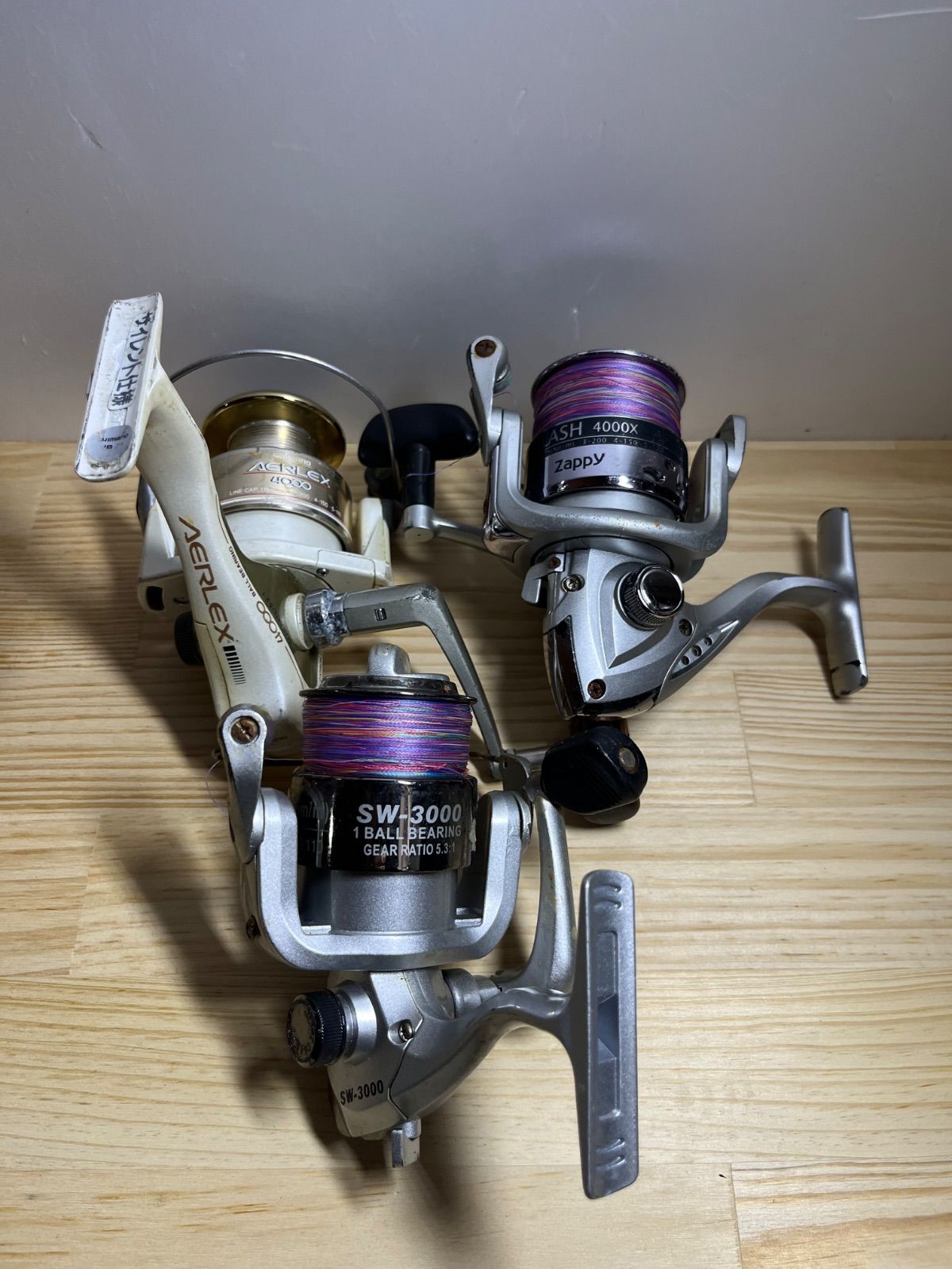 釣り竿リール エアレックス 4000 SW-3000 3個セット, image size:1200x1600