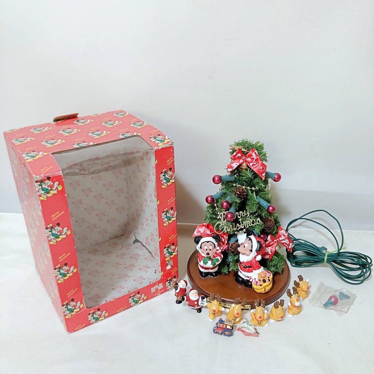 H183 レトロ ミッキーマウス クリスマスツリー 飾り インテリア X'mas