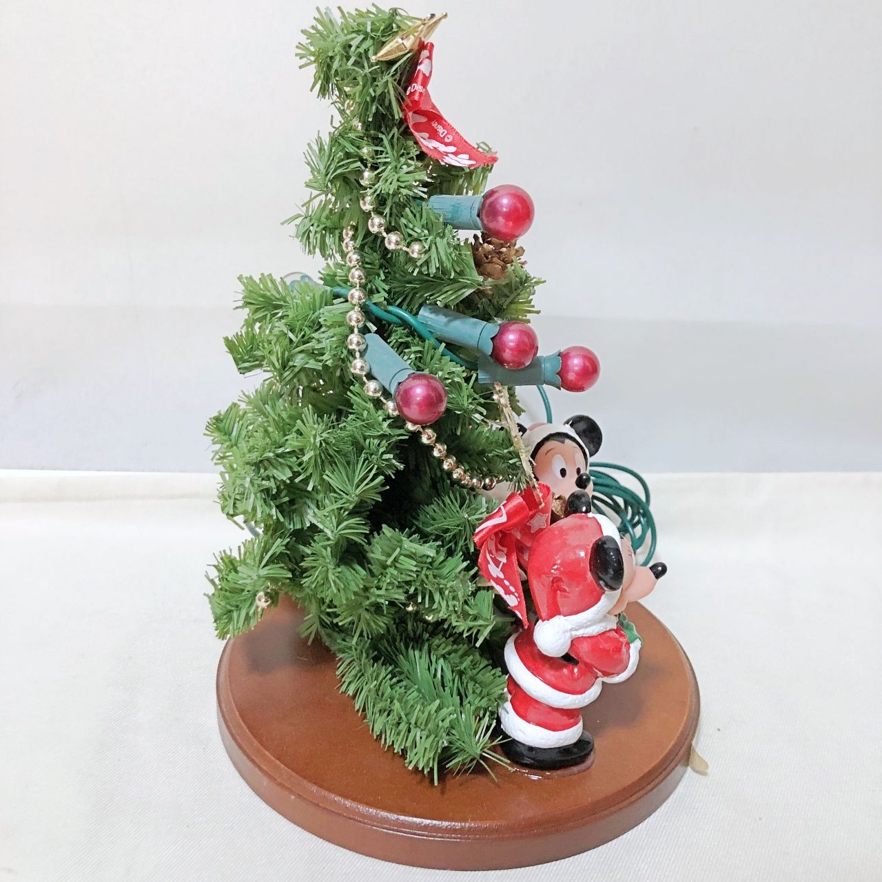 H183 レトロ ミッキーマウス クリスマスツリー 飾り インテリア X'mas