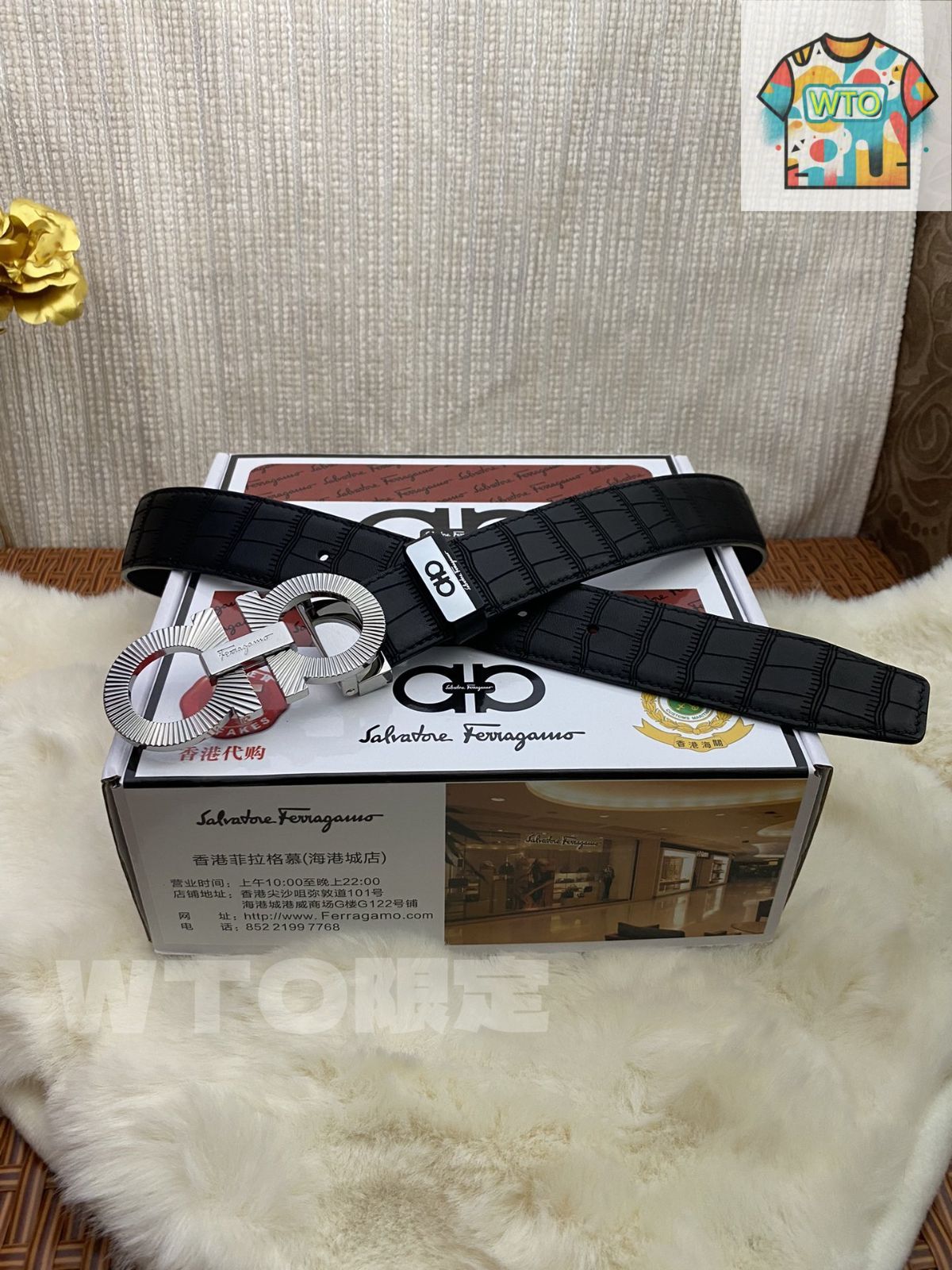 Ferragamo フェラガモ ビジネスカジュアルベルト02