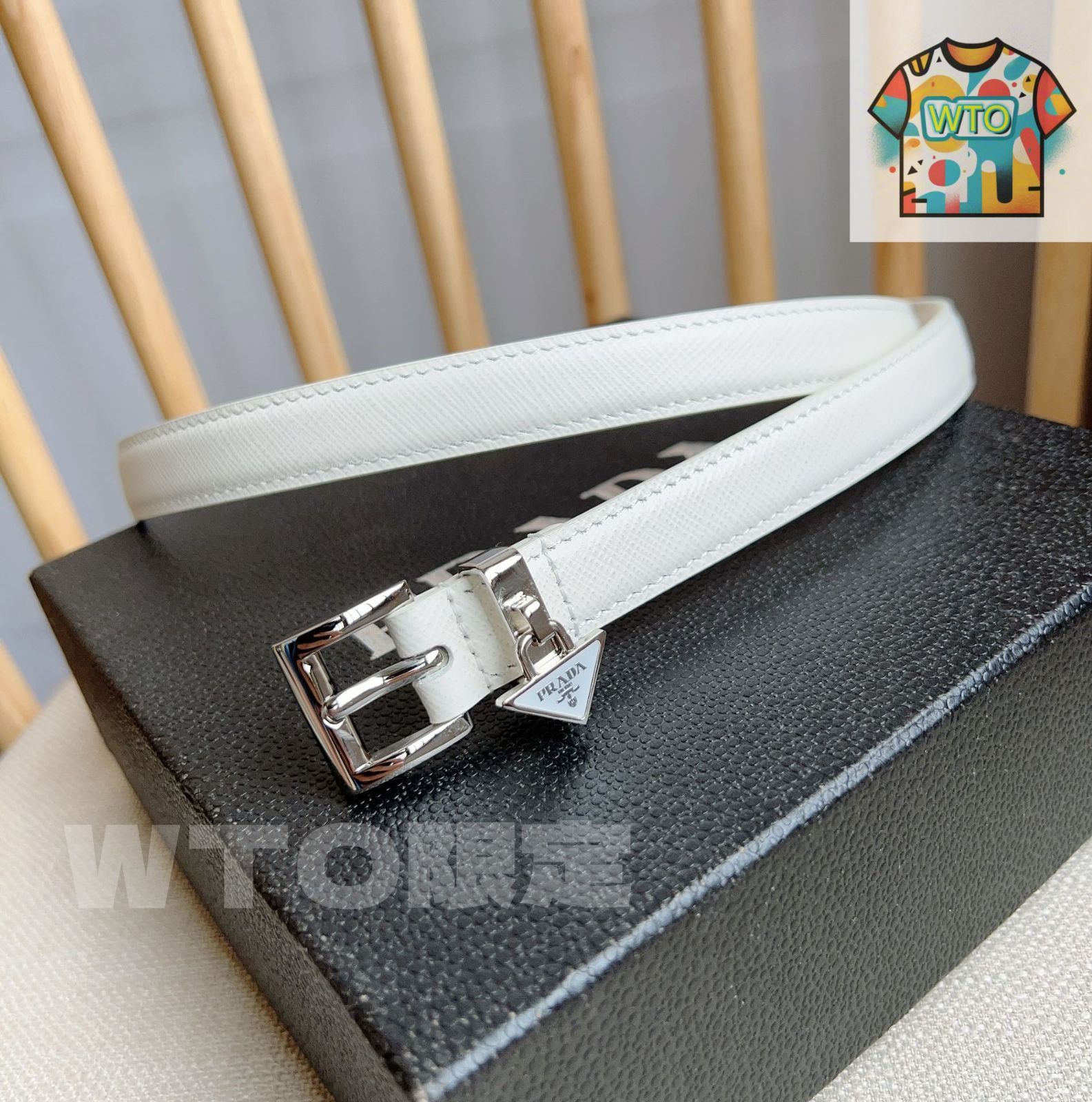 PRADA プラダ エレガント ファッションベルト06-WTO輸入-YGI 73