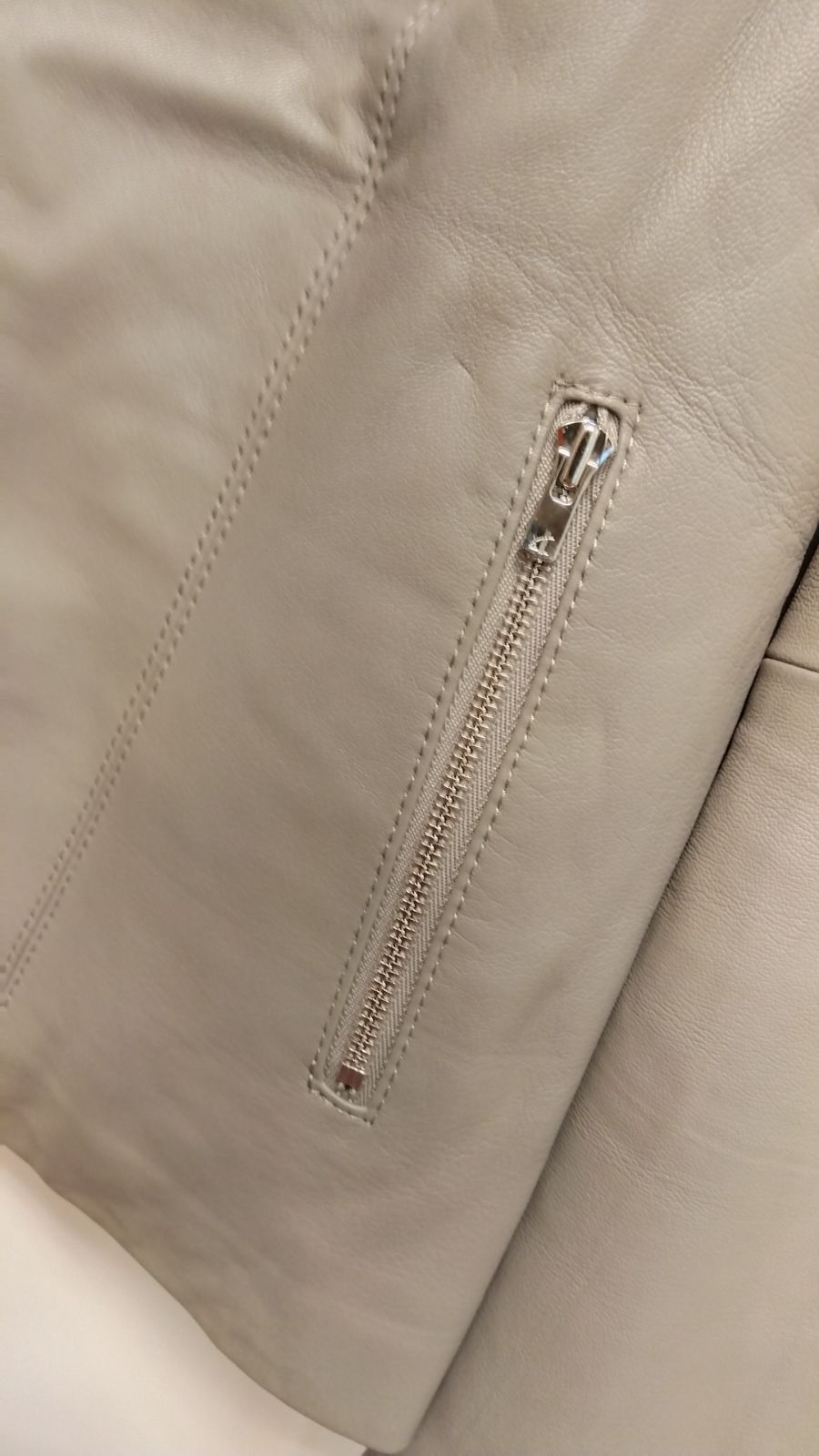 M2 アナイ ANAYI ジャケット レザージャケット 38 Мサイズ グレー系