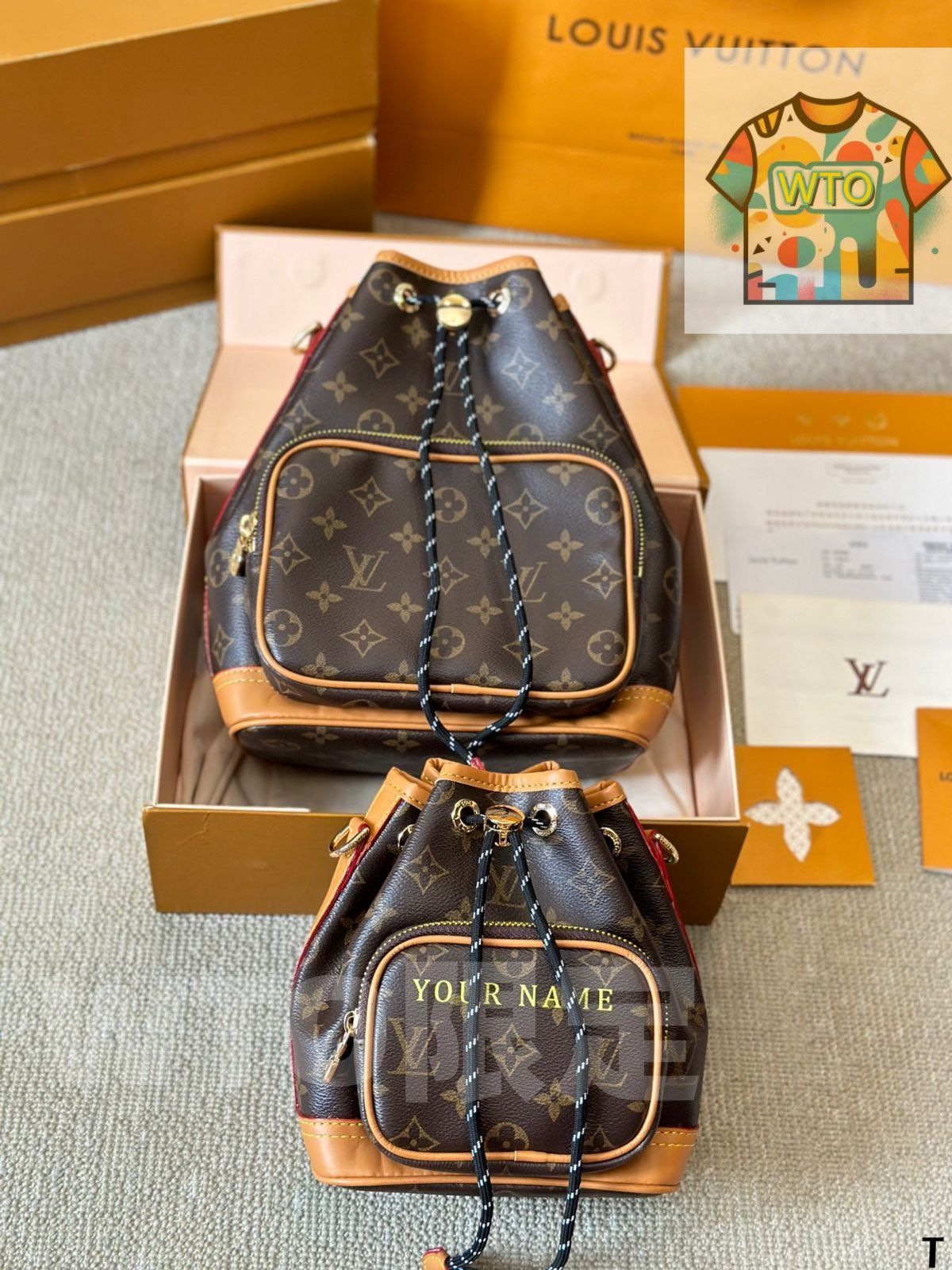 Louis Vuittonバケツバッグ ハンドバッグ リュック 小銭入れ 手首バッグ ショルダーバッグ -WTO輸入-GAZ25