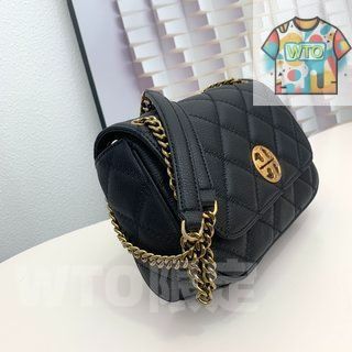 Tory Burch湯麗柏サイプレスチェーン小方形バッグ リュックサック 手首バッグ ポーチ 羊革ファッション菱格手提げショルダーバッグ-WTO輸入-PHP16