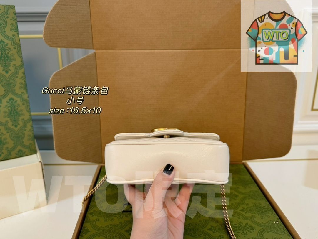  GUCCIグッチGG Marmontミニマモンチェーンバッグ ハンドバッグ リュックサック 小銭入れ 手首バッグ 財布 ショルダーバッグ -WTO輸入-ZOH 39 ショルダーバッグ ショルダーバッグ