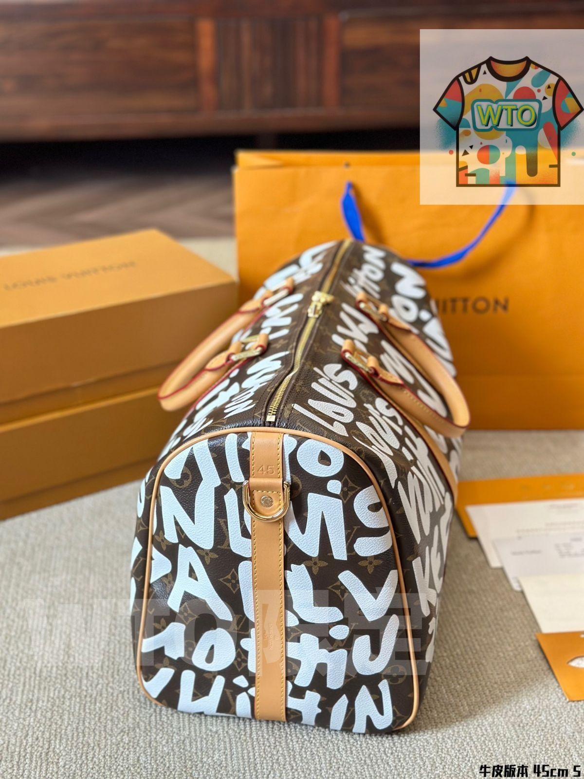 ピッタリの LV Keepall Bandouliere 45トラベルバッグ ハンドバッグ リュックサック 小銭入れ 手首バッグ ショルダーバッグ -WTO輸入-EWR84