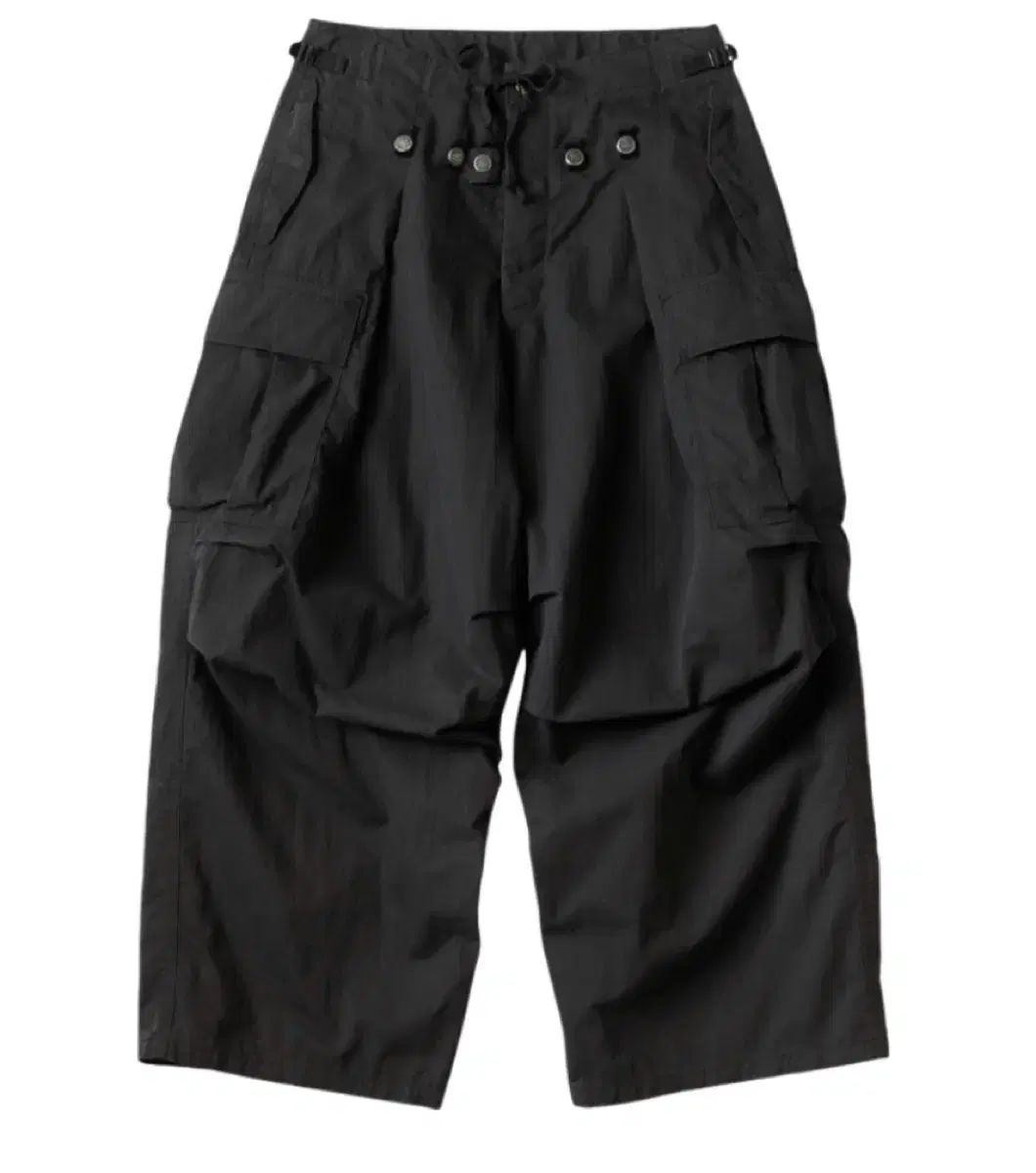 KAPITAL キャピタル リップストップ ジャンボ カーゴ パンツ ブラック 2サイズ