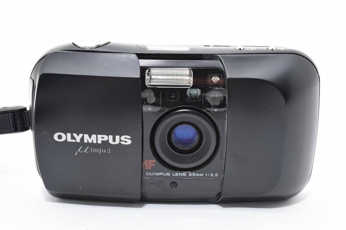 ☆オリンパス OLYMPUS μ [mju:] ブラック 初代 ☆ T11＃4804 - メルカリ