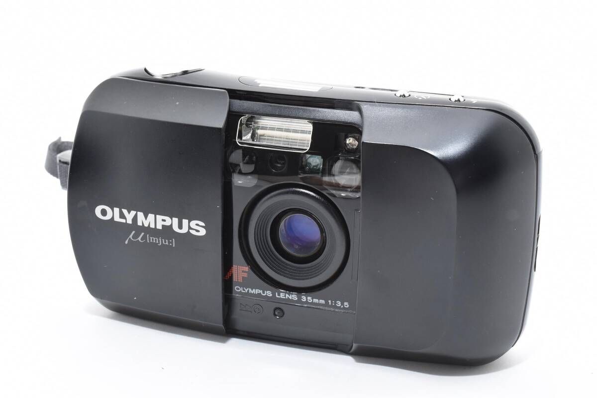 オリンパス OLYMPUS μ mju ブラック 初代 T11#4804