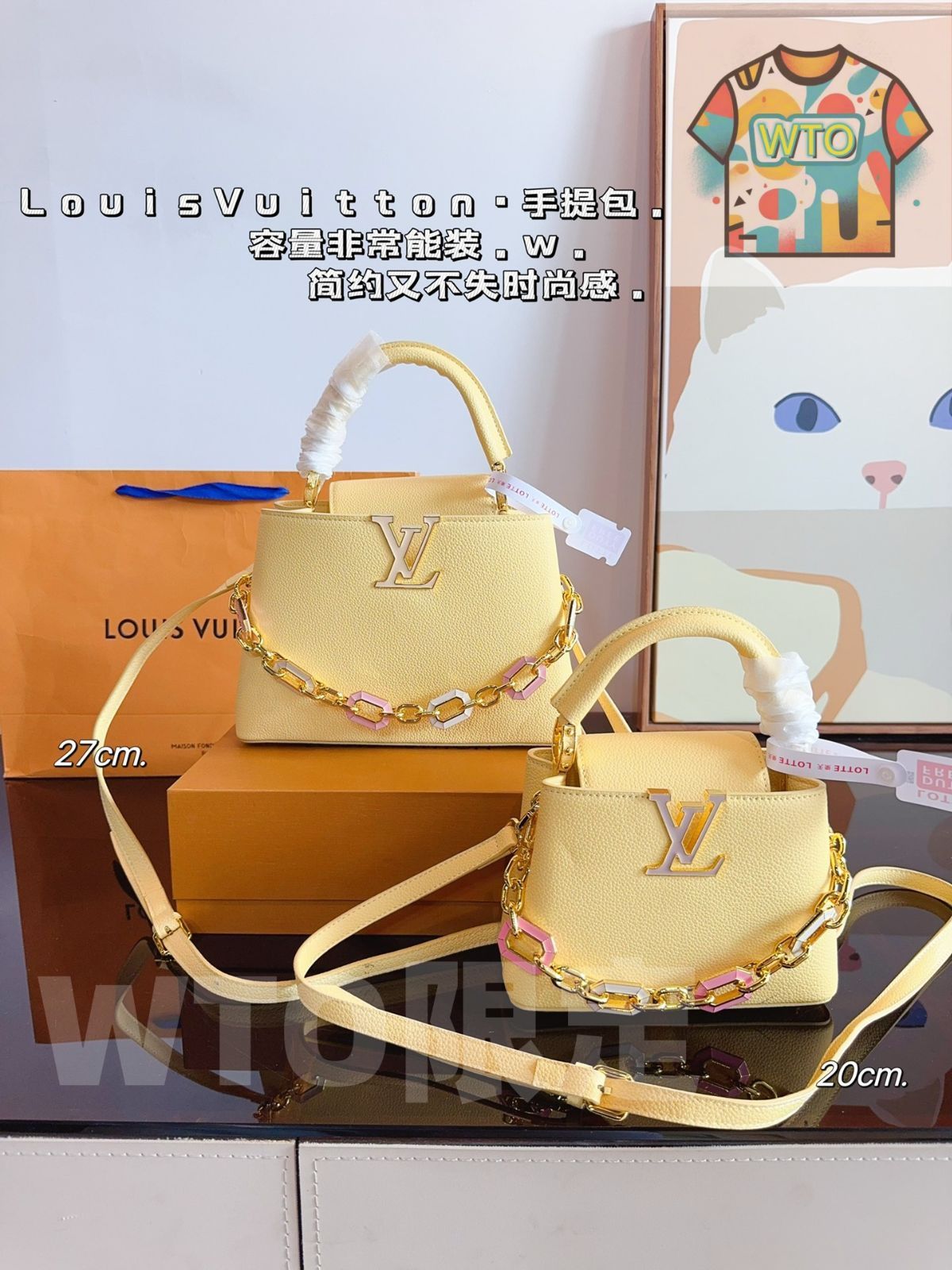 今日 LV Capucines bb ハンドバッグ-WT 0輸入