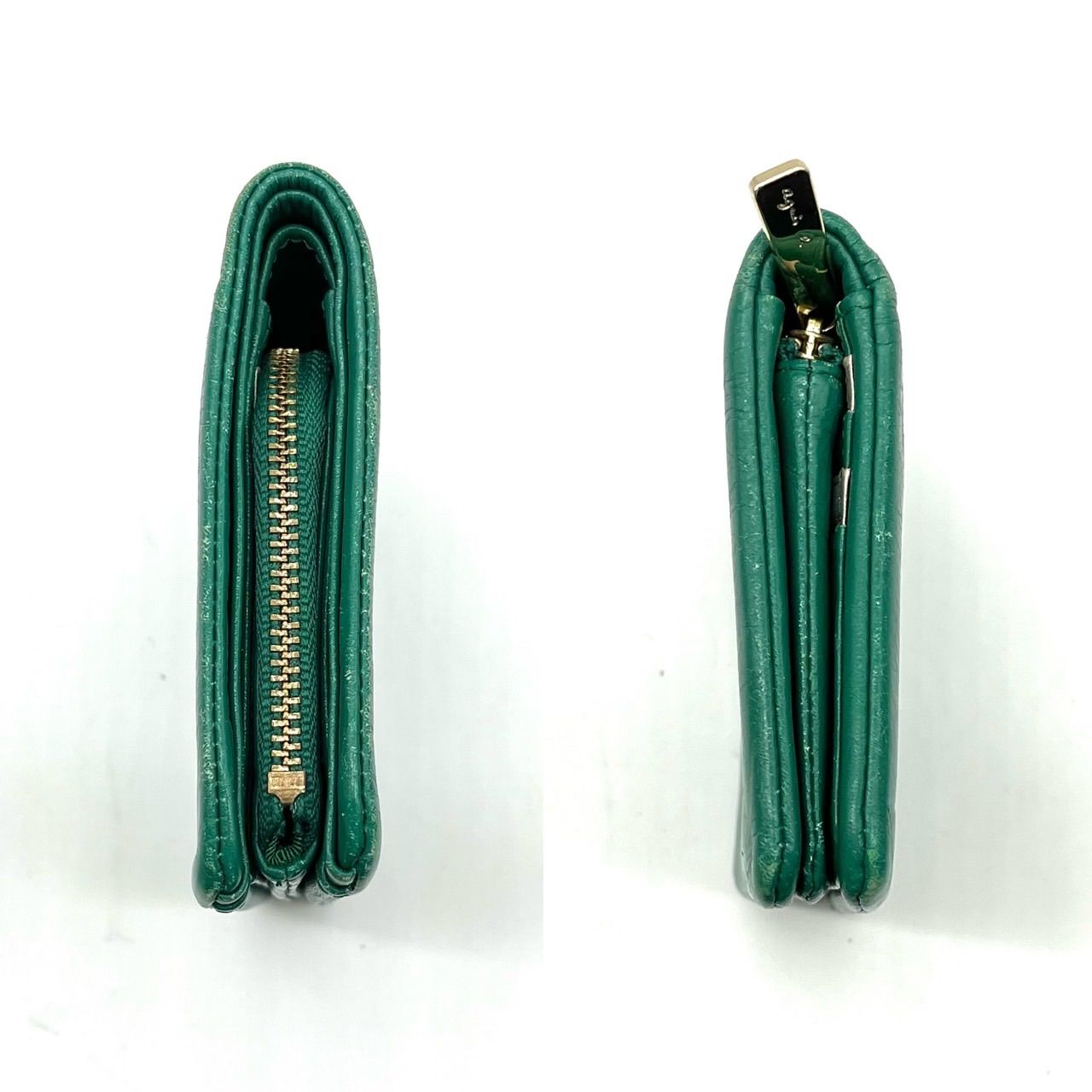 良品】 agnes b アニエスベー 財布 二つ折り財布 コンパクトウォレット