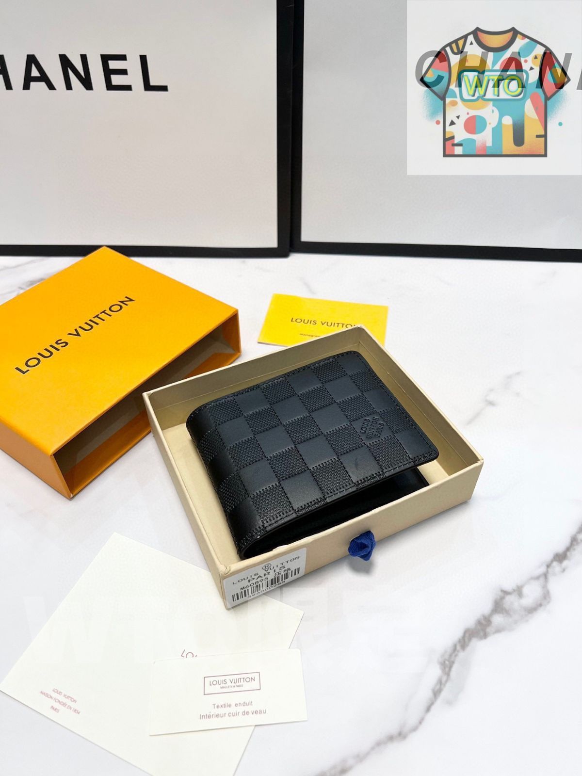 WTO通販 LV 黒色の短い財布 全国 一部除く -WTO輸入-IRH00