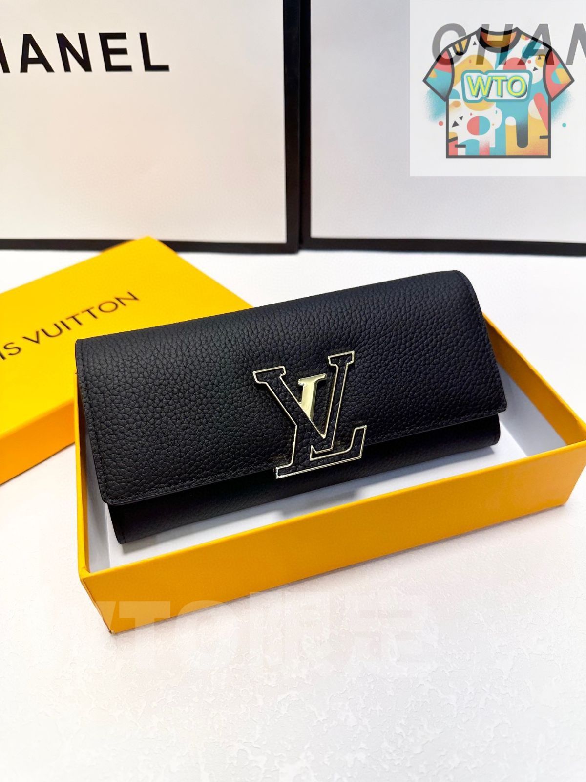 WTO通販 LV 黒色の小さな財布 全国 一部除く -WTO輸入-BTE 23