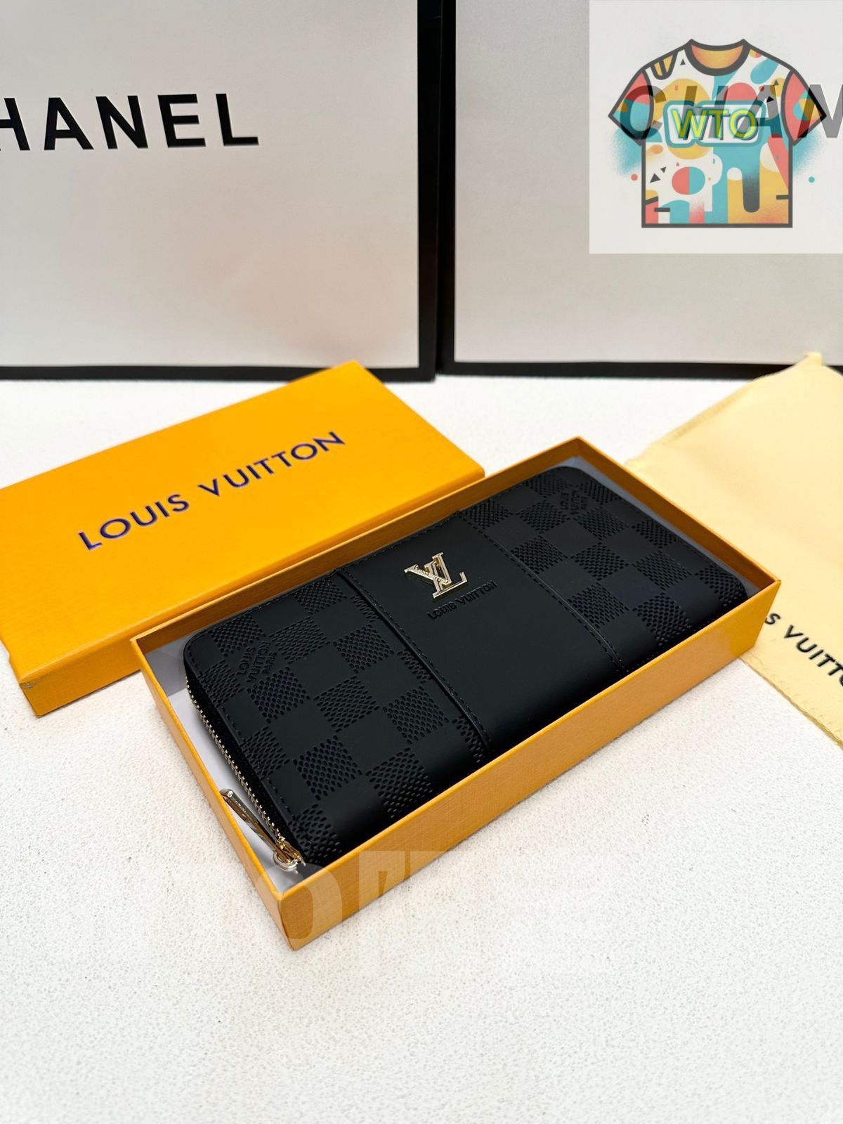 WTO通販 LV 黒色の男性用ハンドバッグ 全国 一部除く -WTO輸入-MVQ22