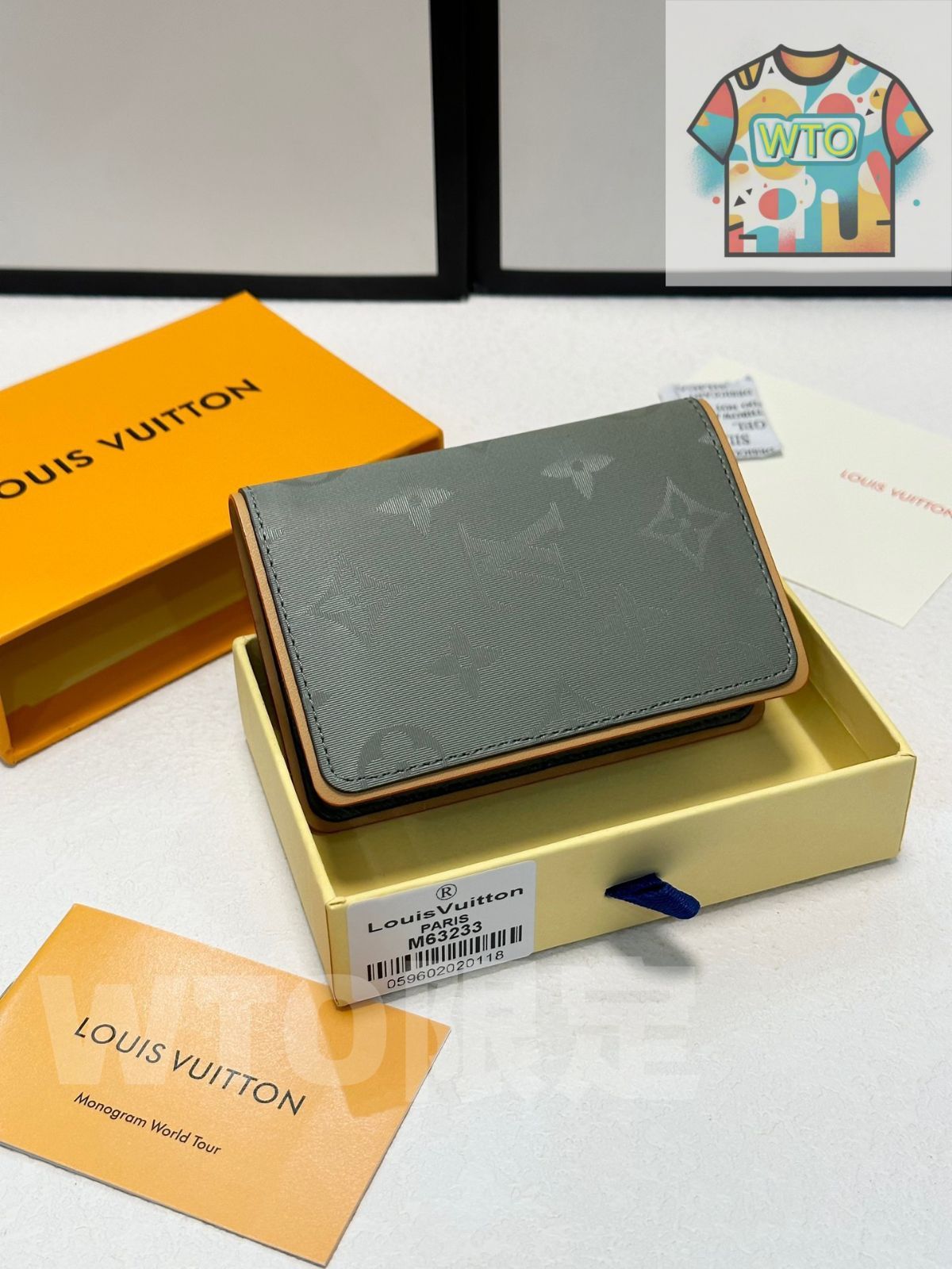 WTO通販 LV レーザーグレーのカードケース兼財布 全国 一部除く-WTO輸入-JNG77