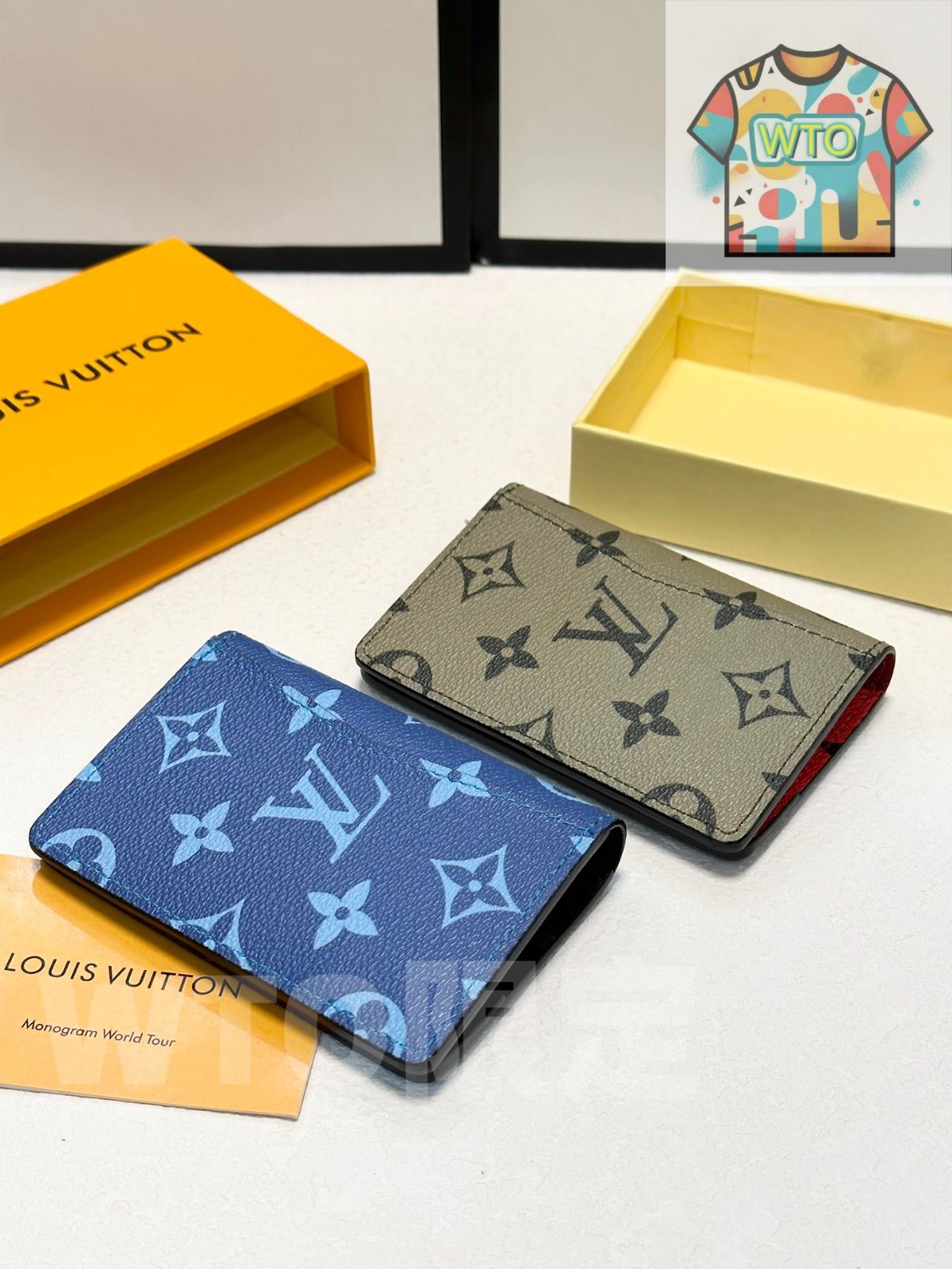 WTO通販 COIN 老花 藍配 のカードケース 全国 一部除く -WTO輸入-WWD 92