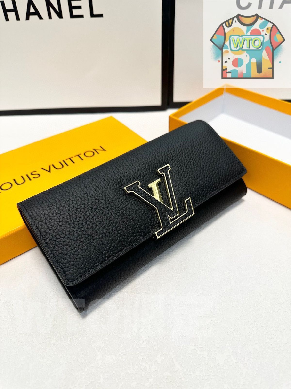 LV 黒色の小さな財布