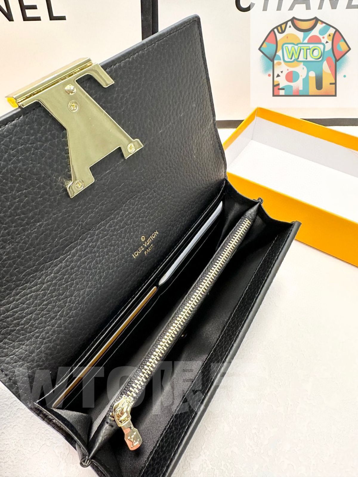  WTO通販 LV 黒色の小さな財布 全国 一部除く -WTO輸入-HZL 09 長財布 財布 ケース 小物入れ