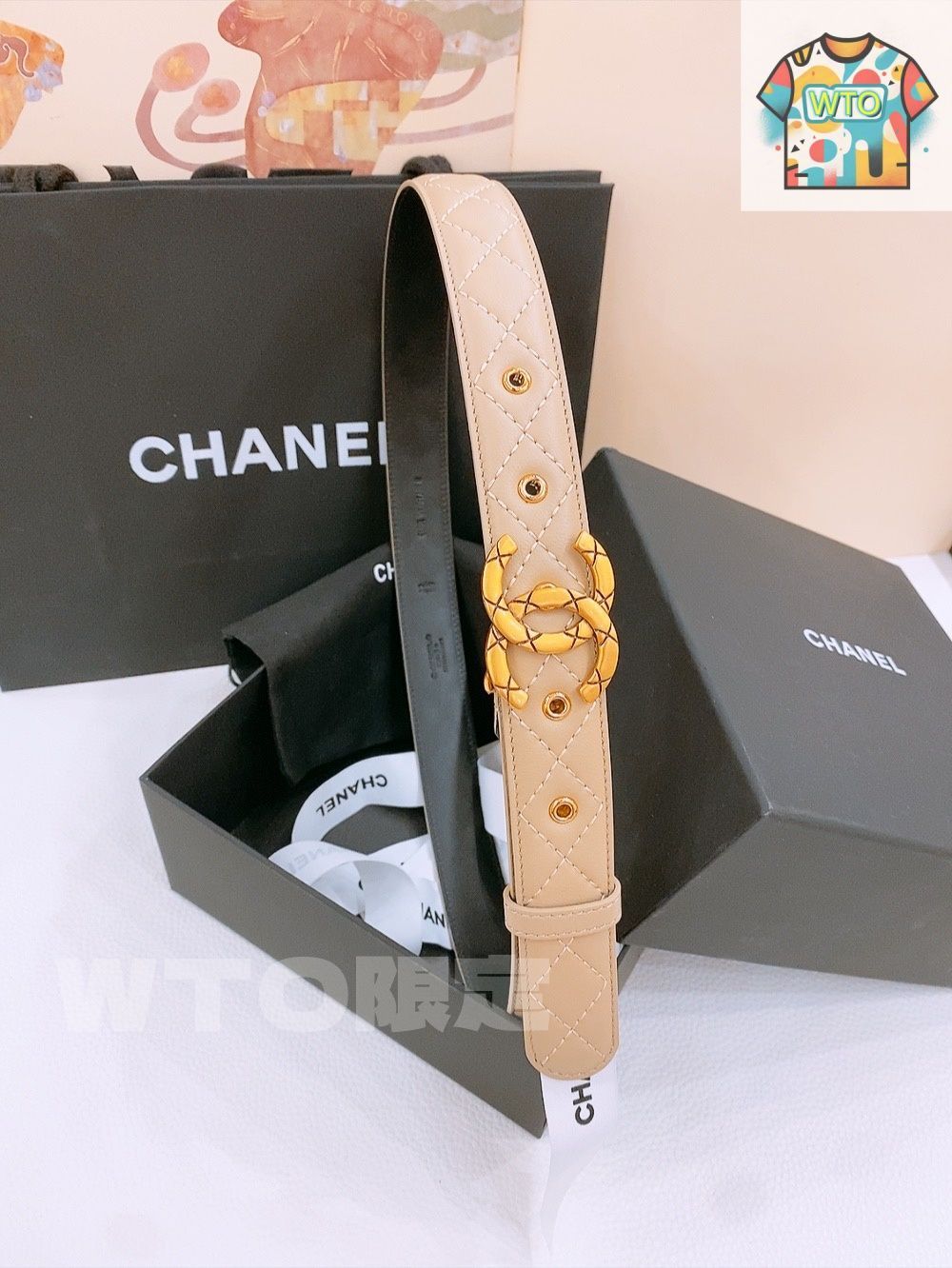 WTO通販 Chanel シャネル 新款 レディースベルト-WTO輸入-KPR53