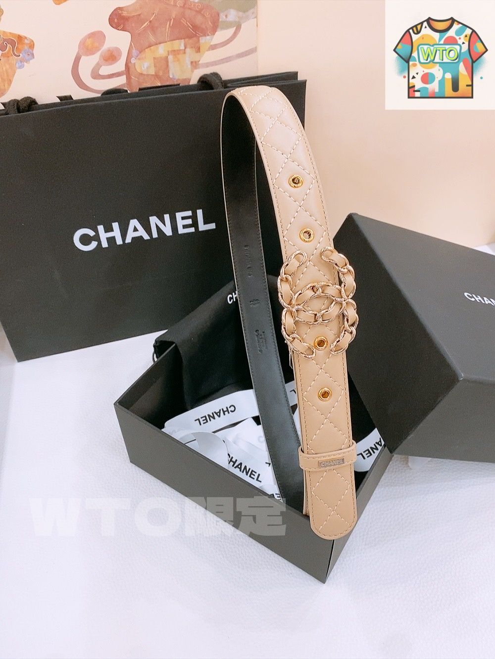 WTO通販 Chanel シャネル 新款 レディースベルト-WTO輸入-XMB47