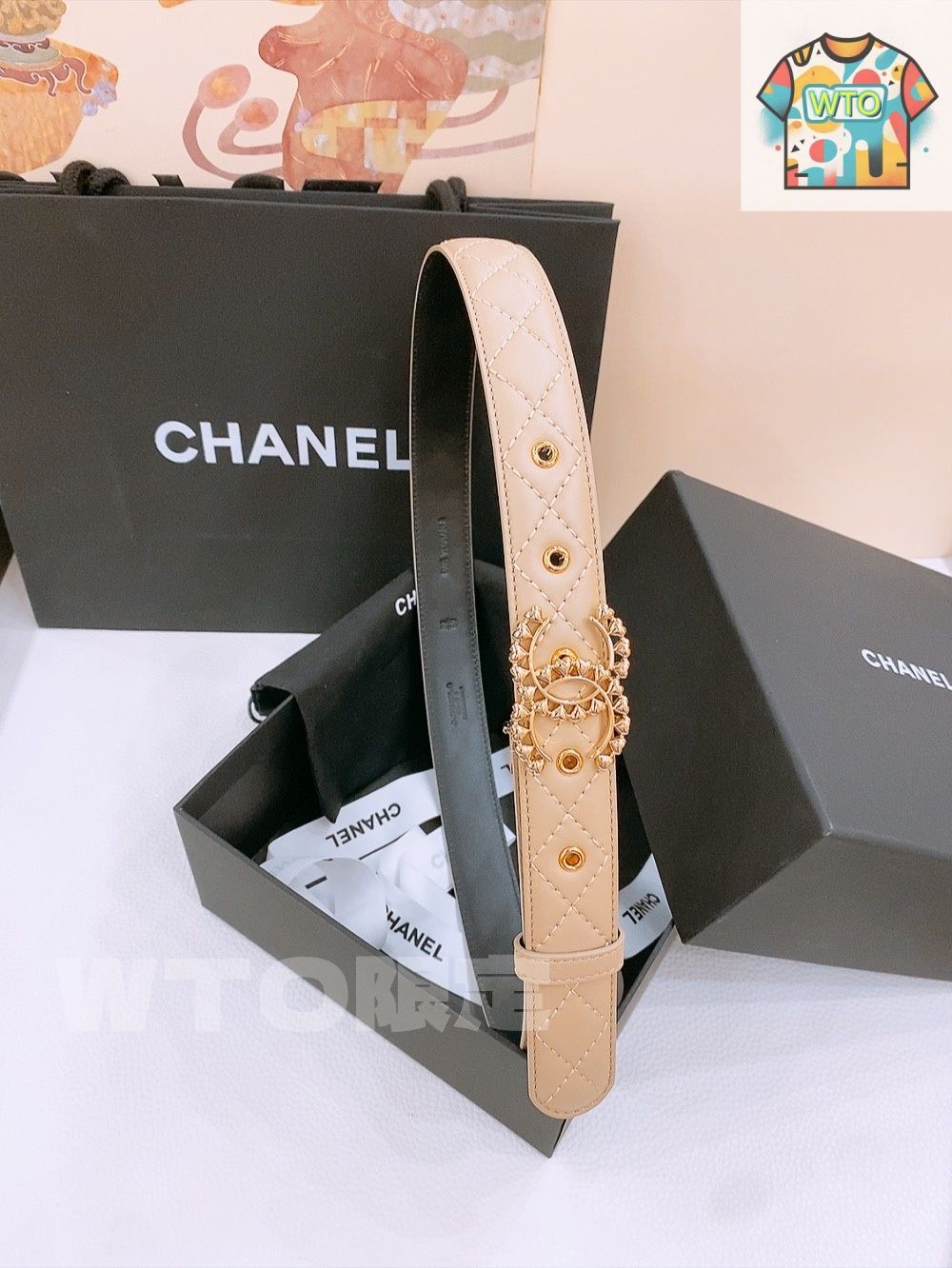 WTO通販 Chanel シャネル 新款 レディースベルト-WTO輸入-RUP94