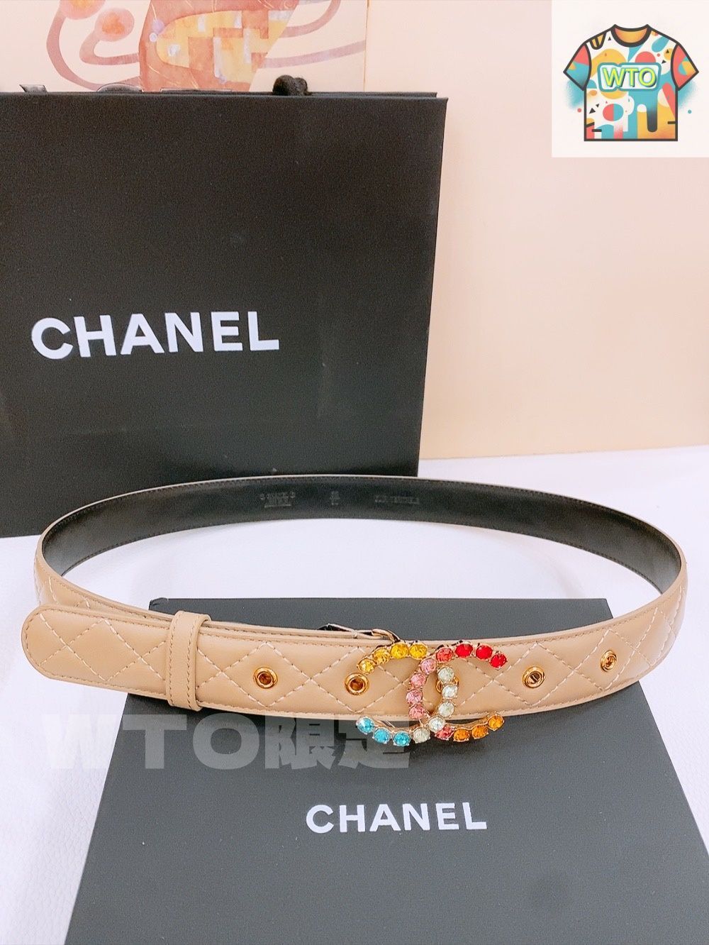 WTO通販 Chanel シャネル 新款 レディースベルト-WTO輸入-LRN 52
