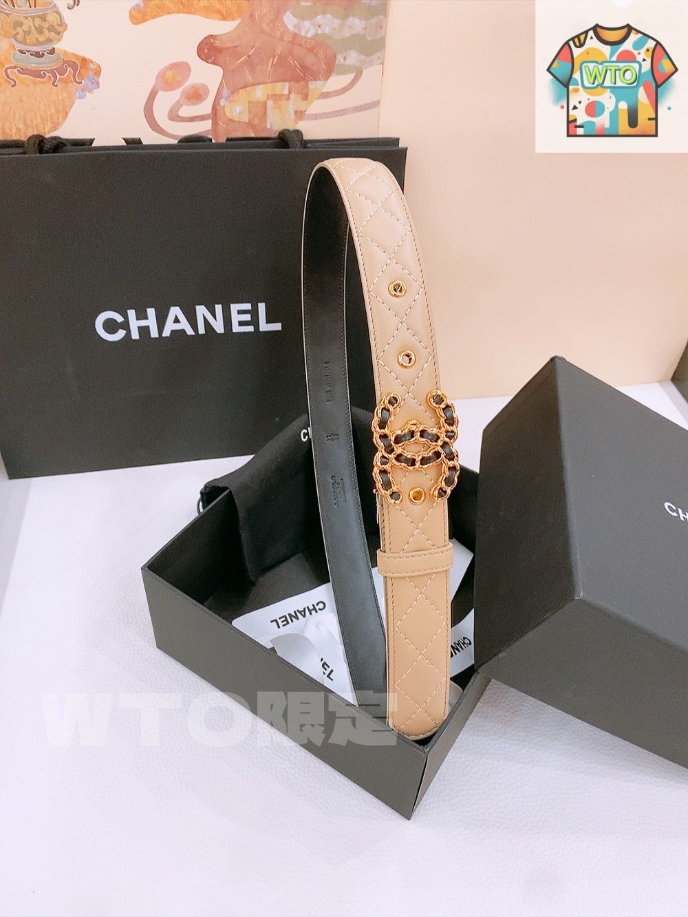 WTO通販 Chanel シャネル 新款 レディースベルト-WTO輸入-KPG62