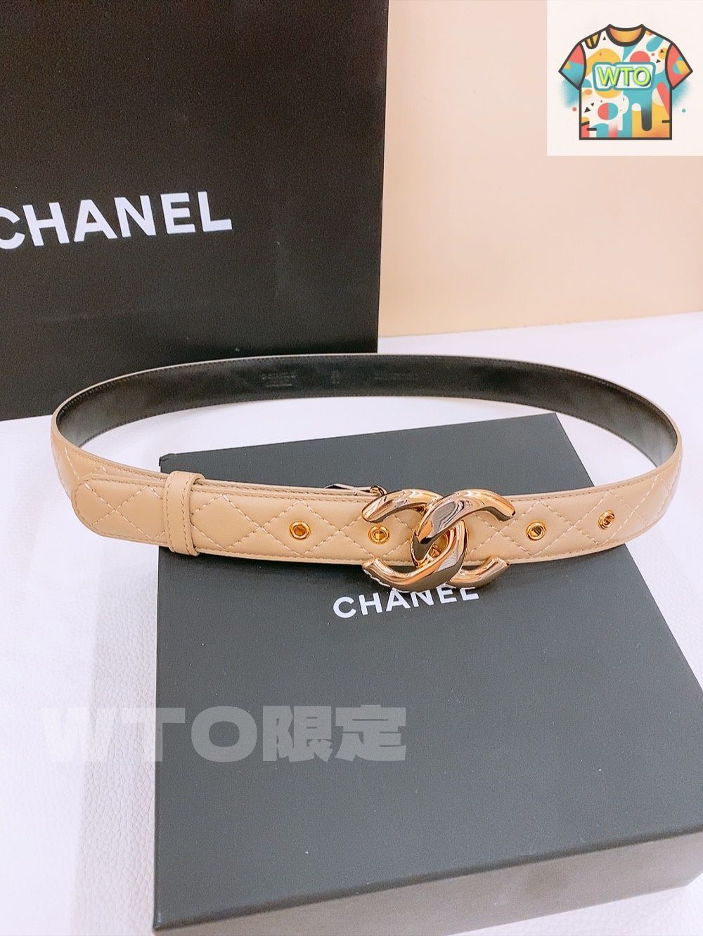 WTO通販 Chanel シャネル 新款 レディースベルト-WTO輸入-KCS 35