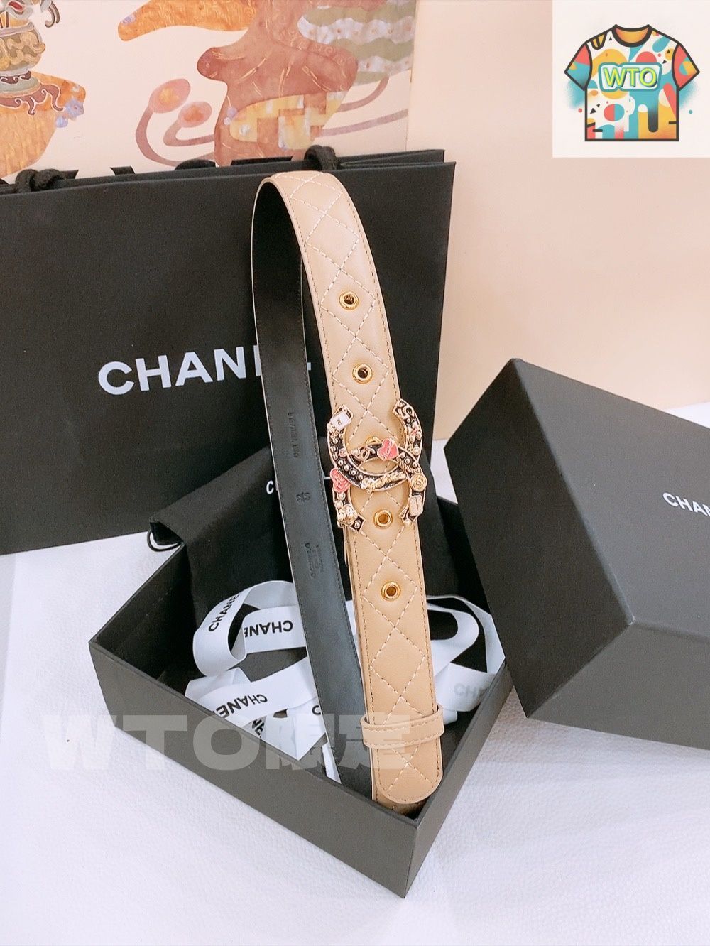 WTO通販 Chanel シャネル 新款 レディースベルト-WTO輸入-WNA10