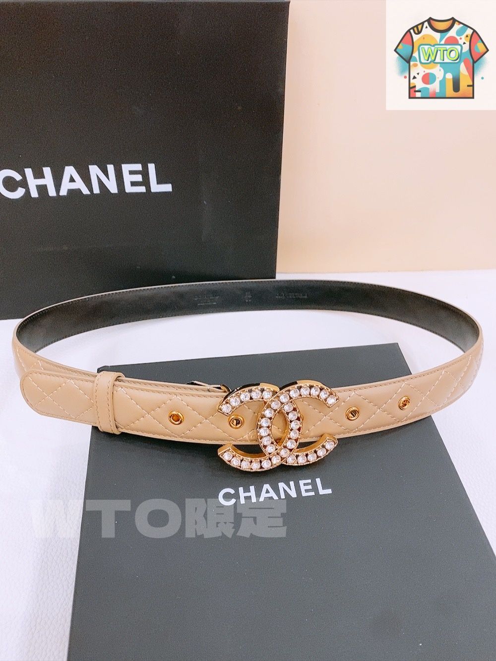 WTO通販 Chanel シャネル 新款 レディースベルト-WTO輸入-TQW 48