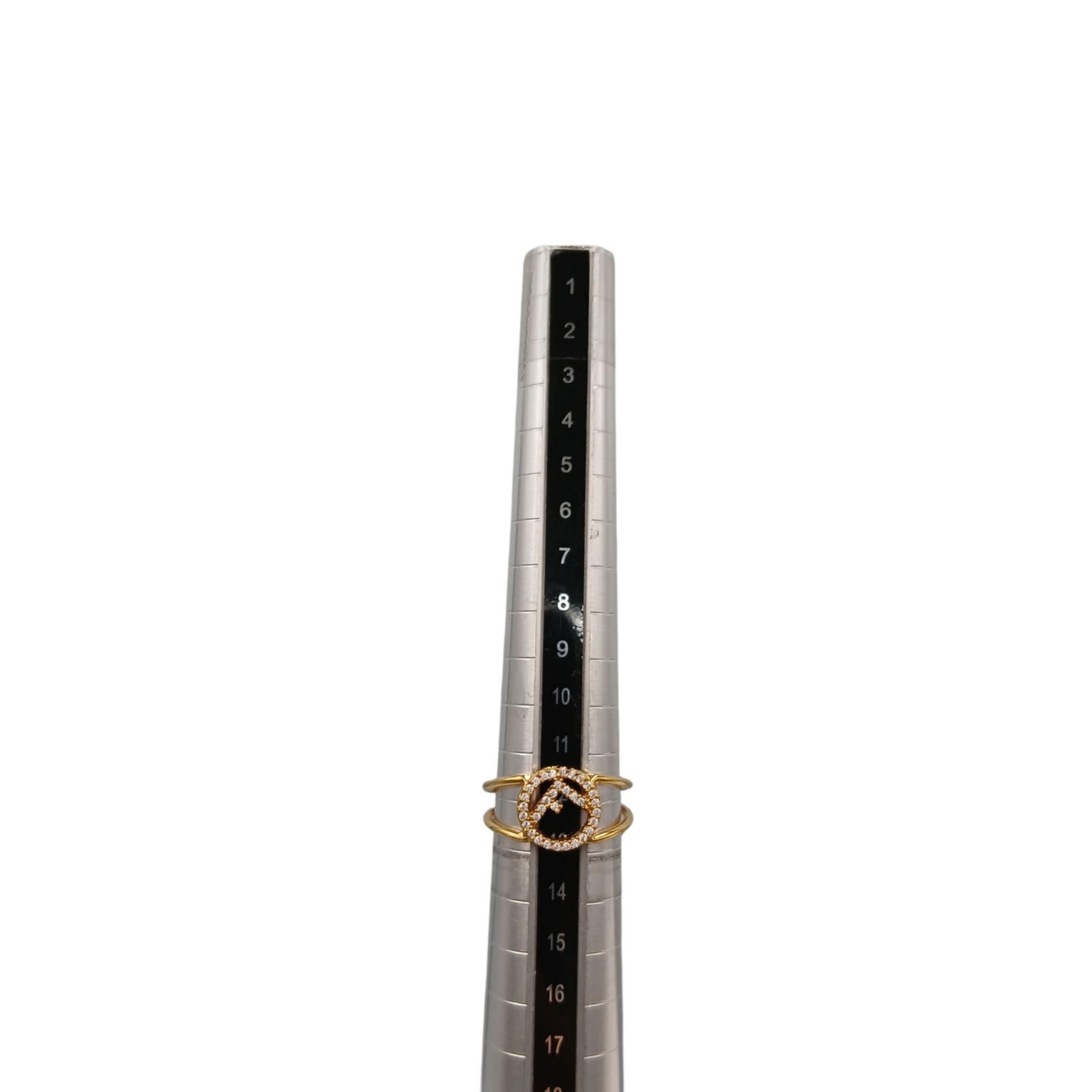 1円 □美品□ FENDI フェンディ エフ イズ リング 指輪 アクセサリー 