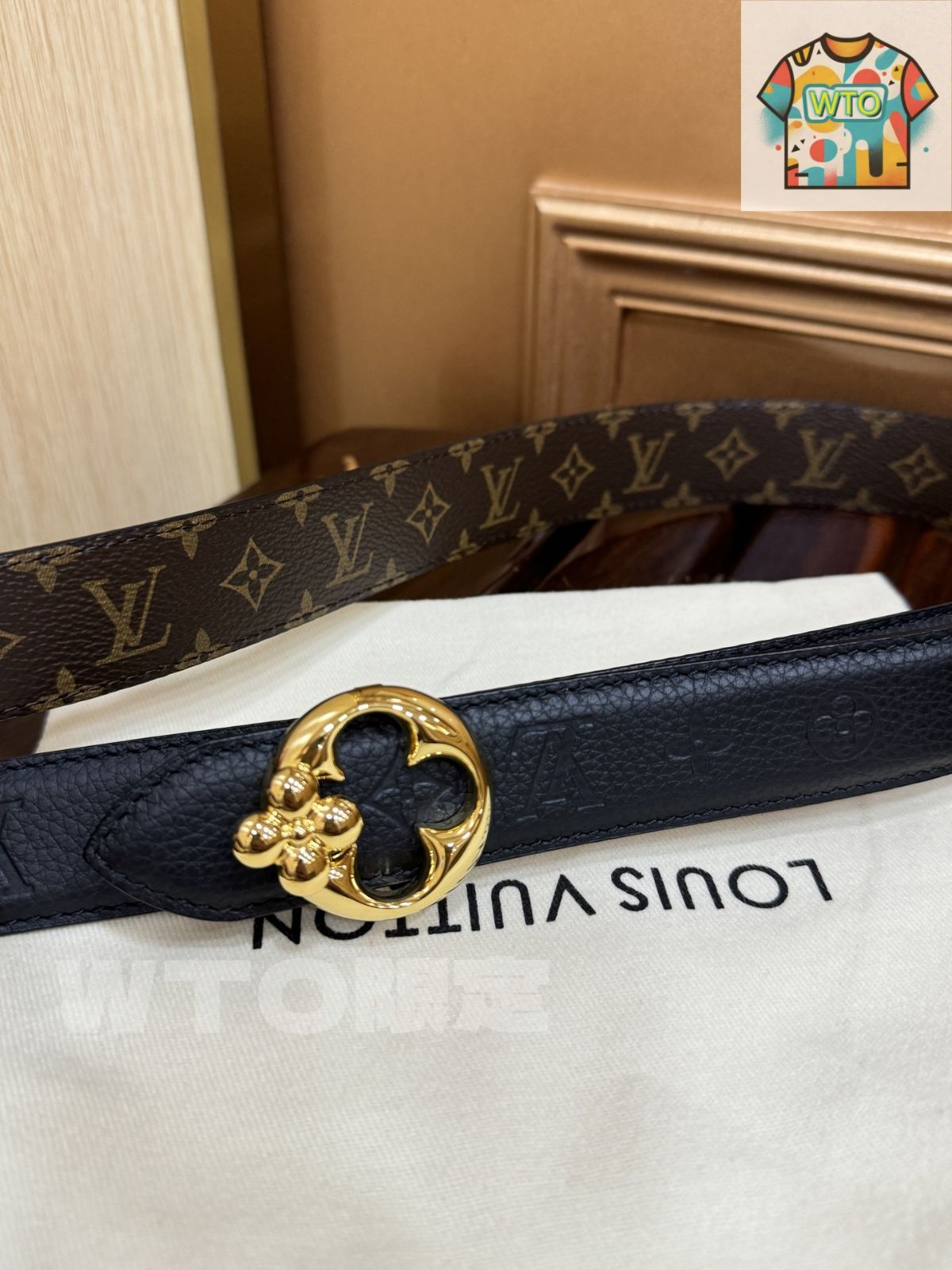 WTO通販 Louis Vuitton Femme 2-Tone Canvas Belt-WTO輸入-AYJ 39
