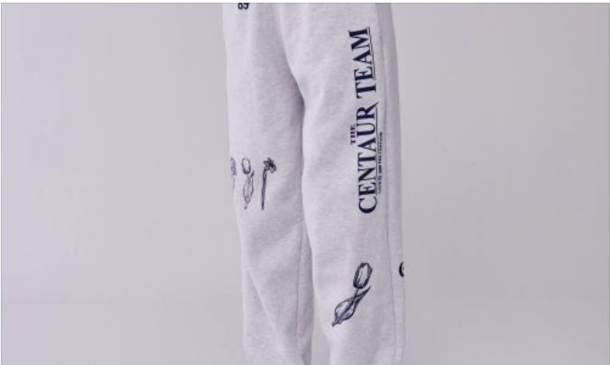 ザ セントール スウェットパンツ メランジ グレー