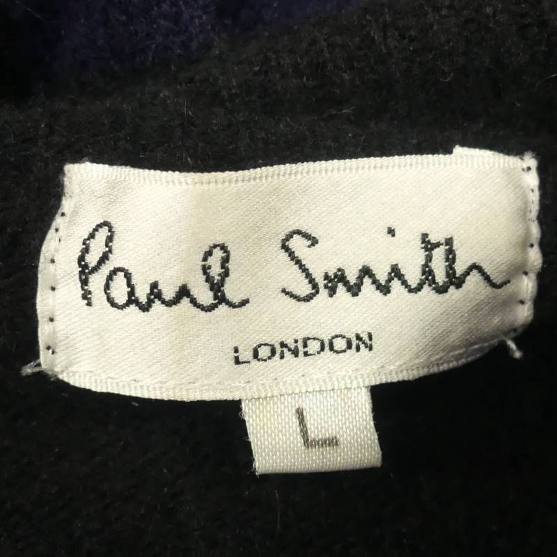 Paul Smith ポールスミス タートルネック セーター L ニット 黒 ウール