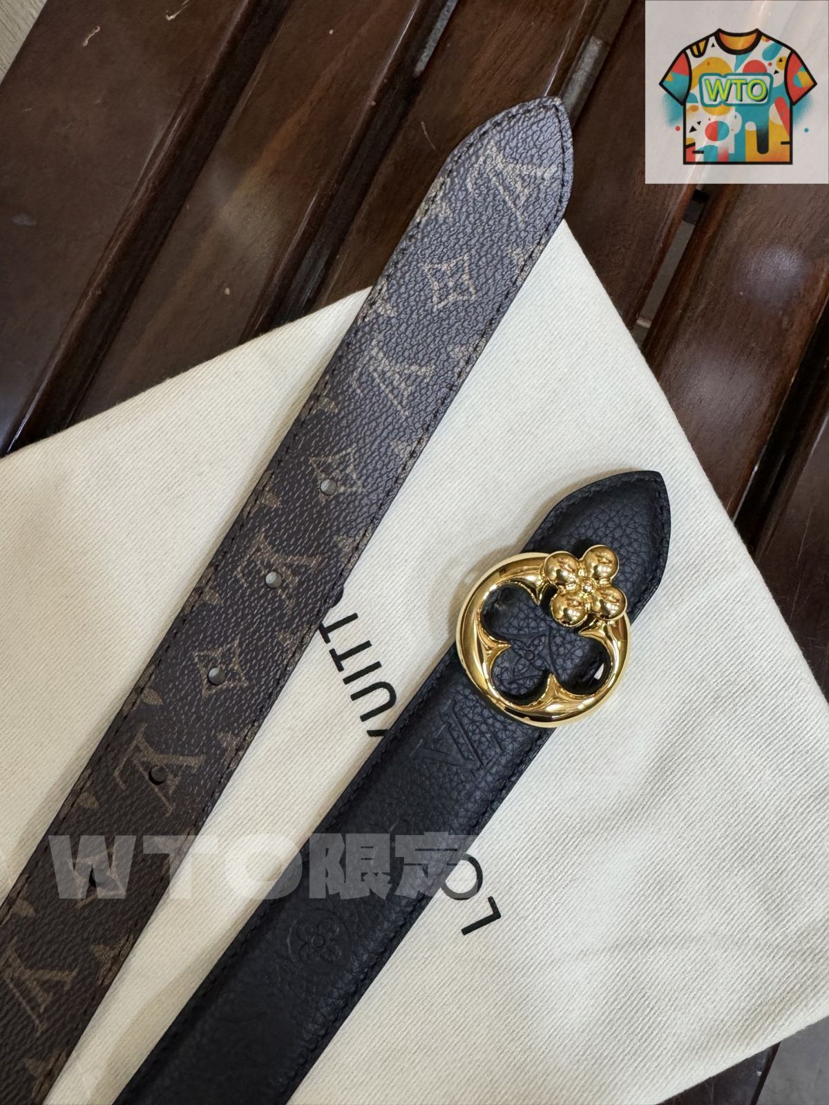 WTO通販 Louis Vuitton Femme 2-Tone Canvas Belt-WTO輸入-AYJ 39 ベルト 小物
