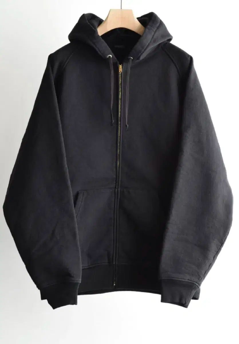 4 コモリ 25AW コットン ジップアップ パーカ フードジップアップ