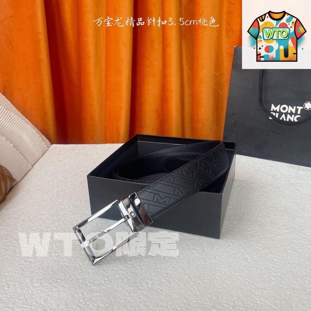 今日 Montblanc エレガントレザーベルト