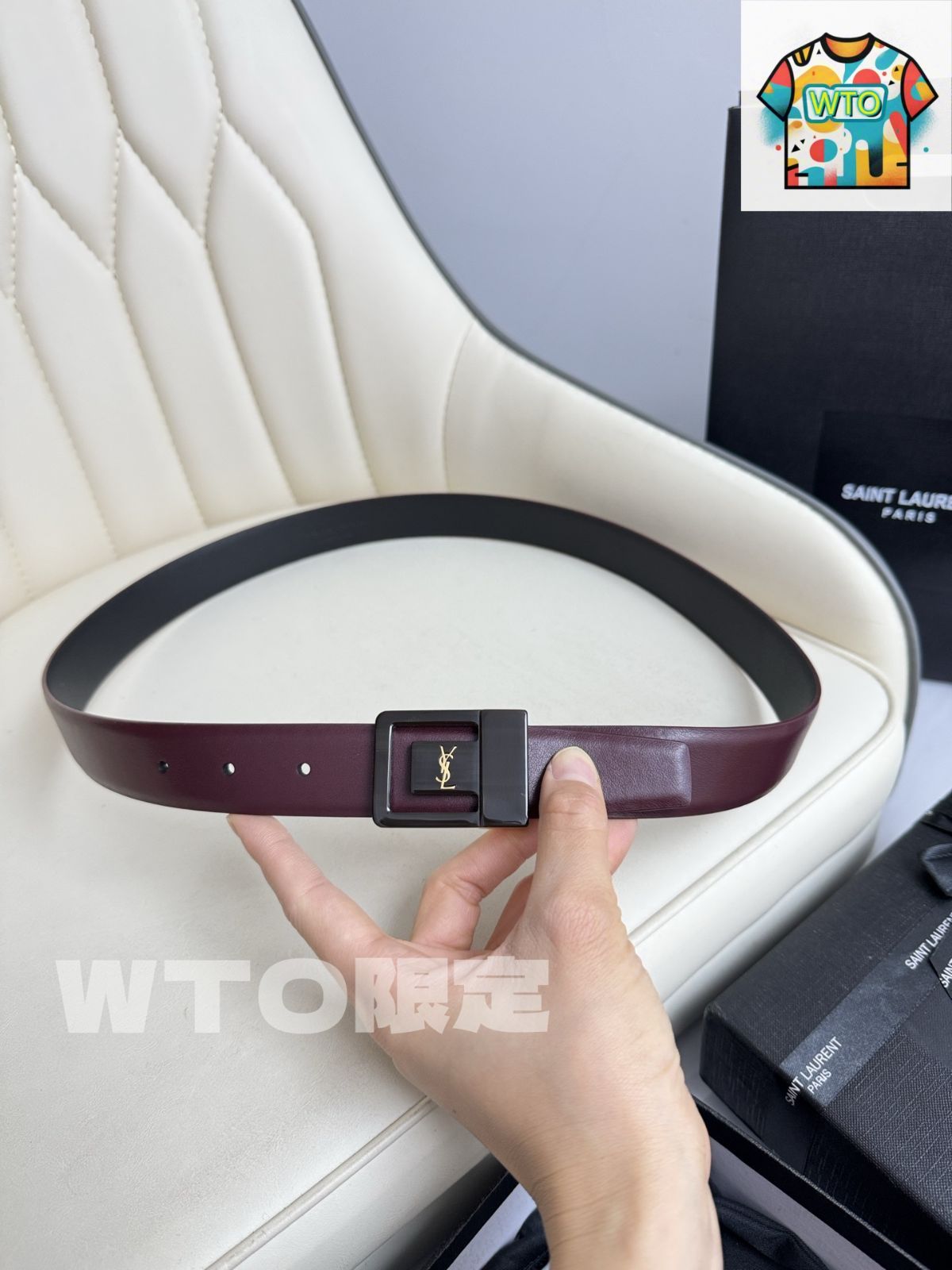  WTO通販 Saint Laurent レザーベルト-WTO輸入-DKP 04 ベルト 小物