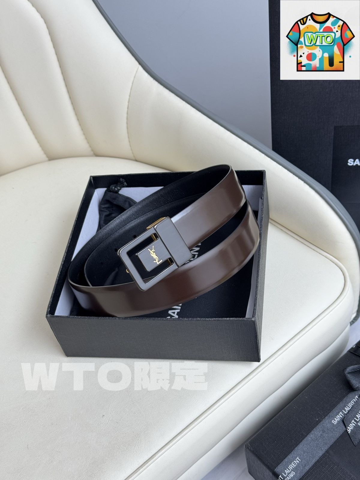 WTO通販 Saint Laurent レザーベルト-WTO輸入-ZHU17