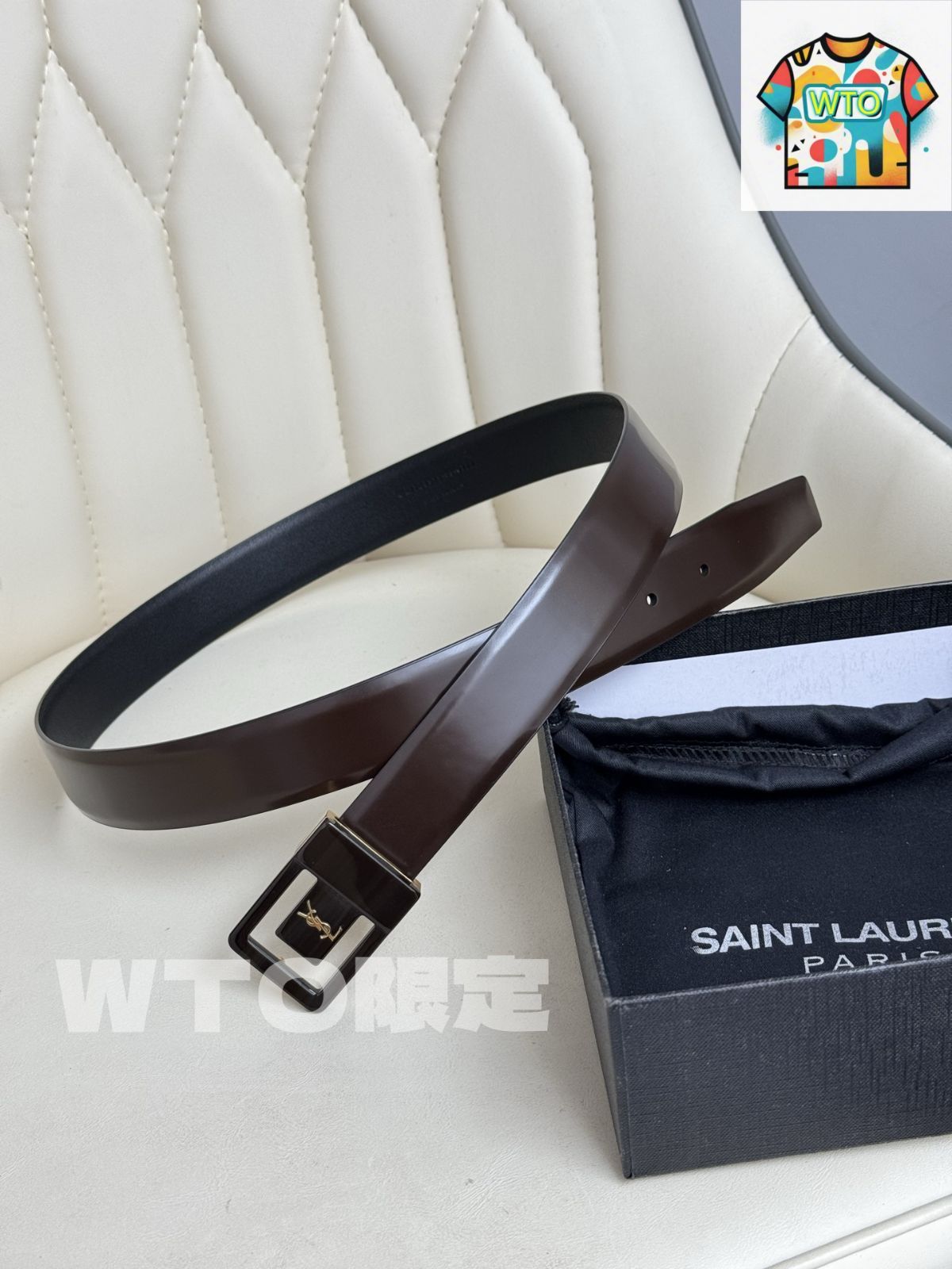 WTO通販 Saint Laurent レザーベルト-WTO輸入-ZHU 17