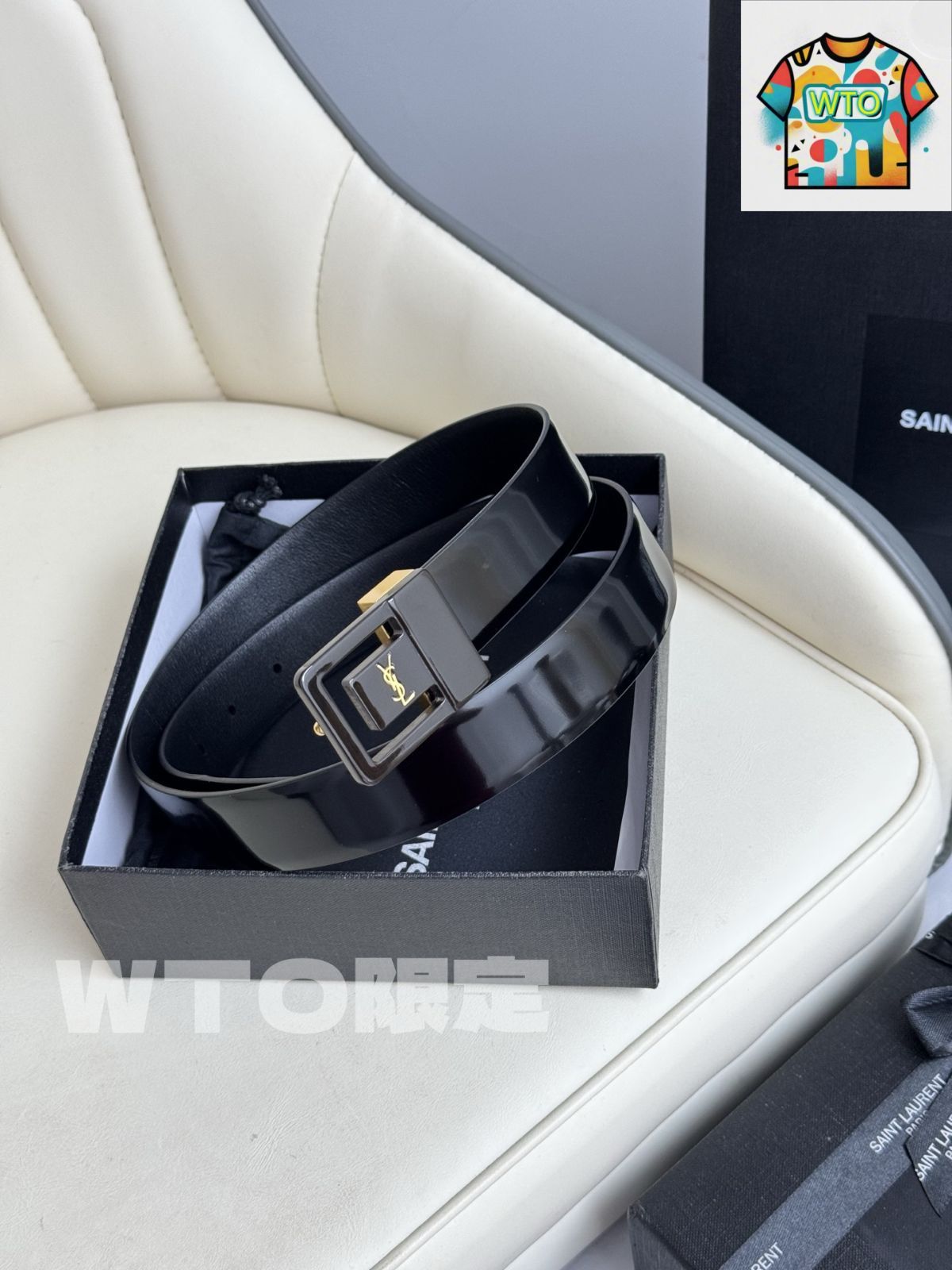 WTO通販 Saint Laurent レザーベルト-WTO輸入-UHC39