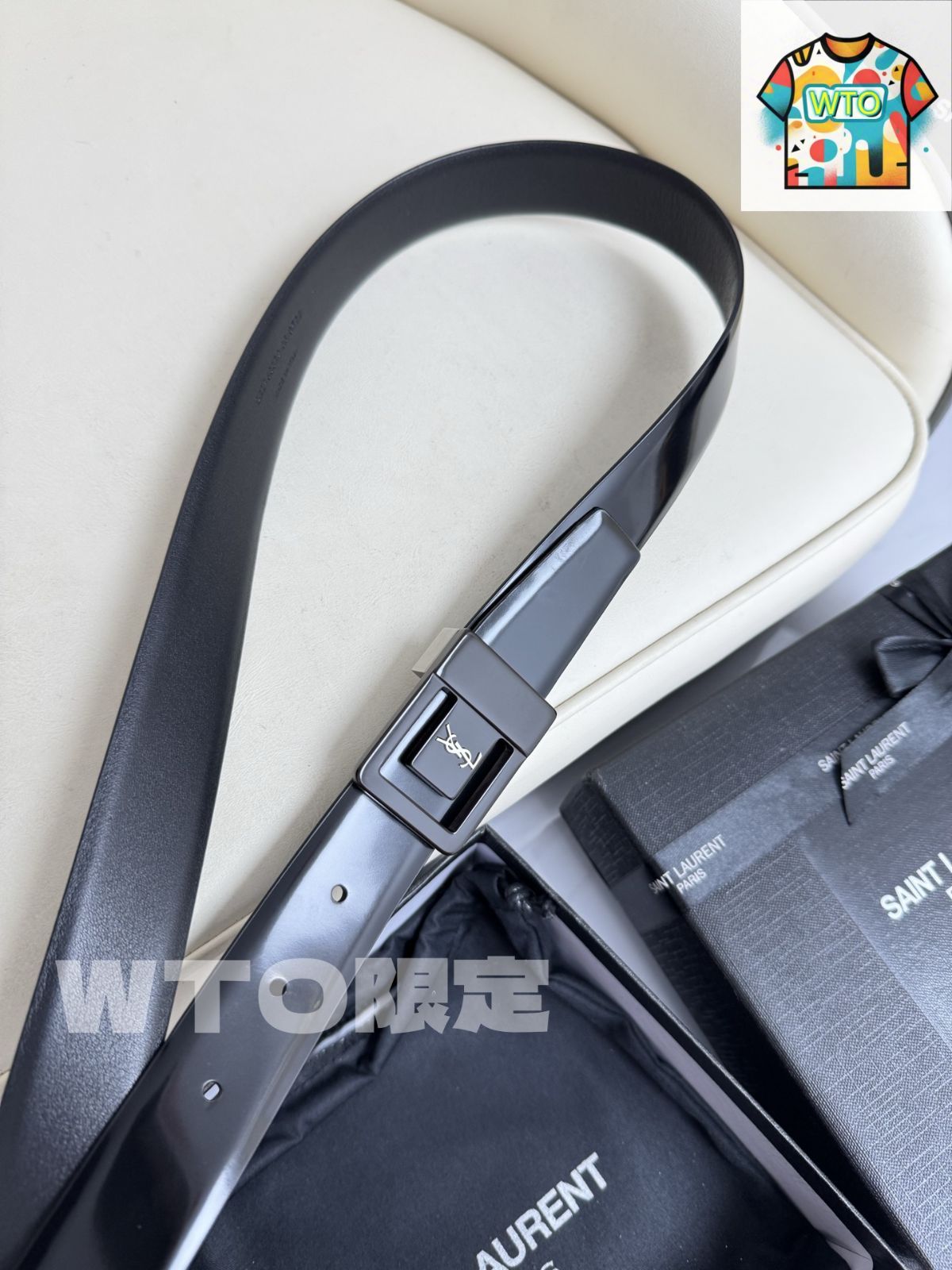  WTO通販 Saint Laurent レザーベルト-WTO輸入-STT 97 ベルト 小物