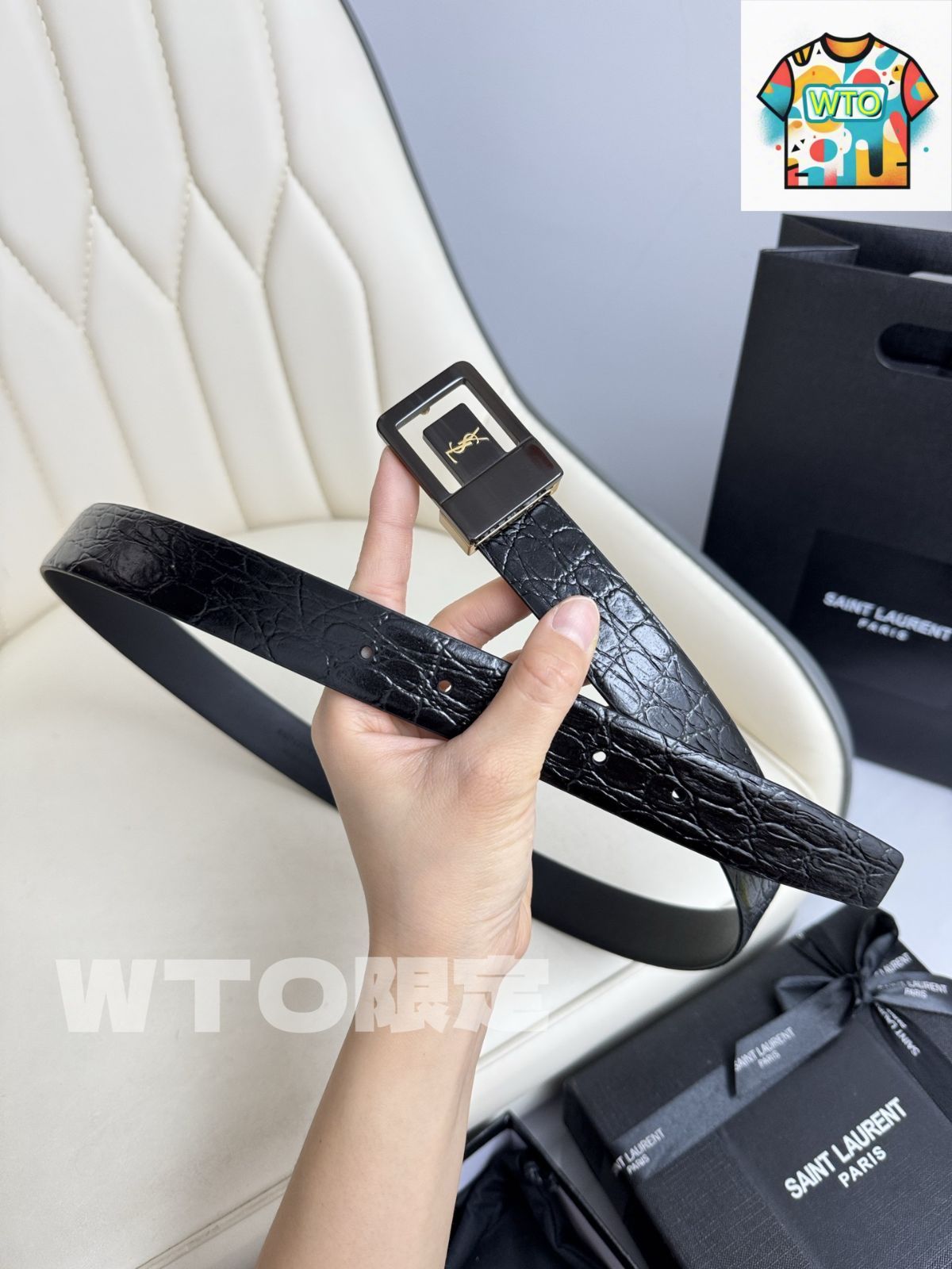 WTO通販 Saint Laurent レザーベルト-WTO輸入-BSV 07