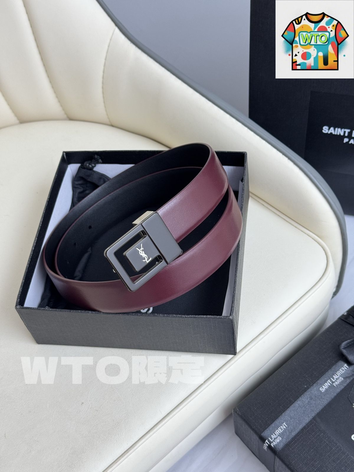 WTO通販 Saint Laurent レザーベルト-WTO輸入-GQG05