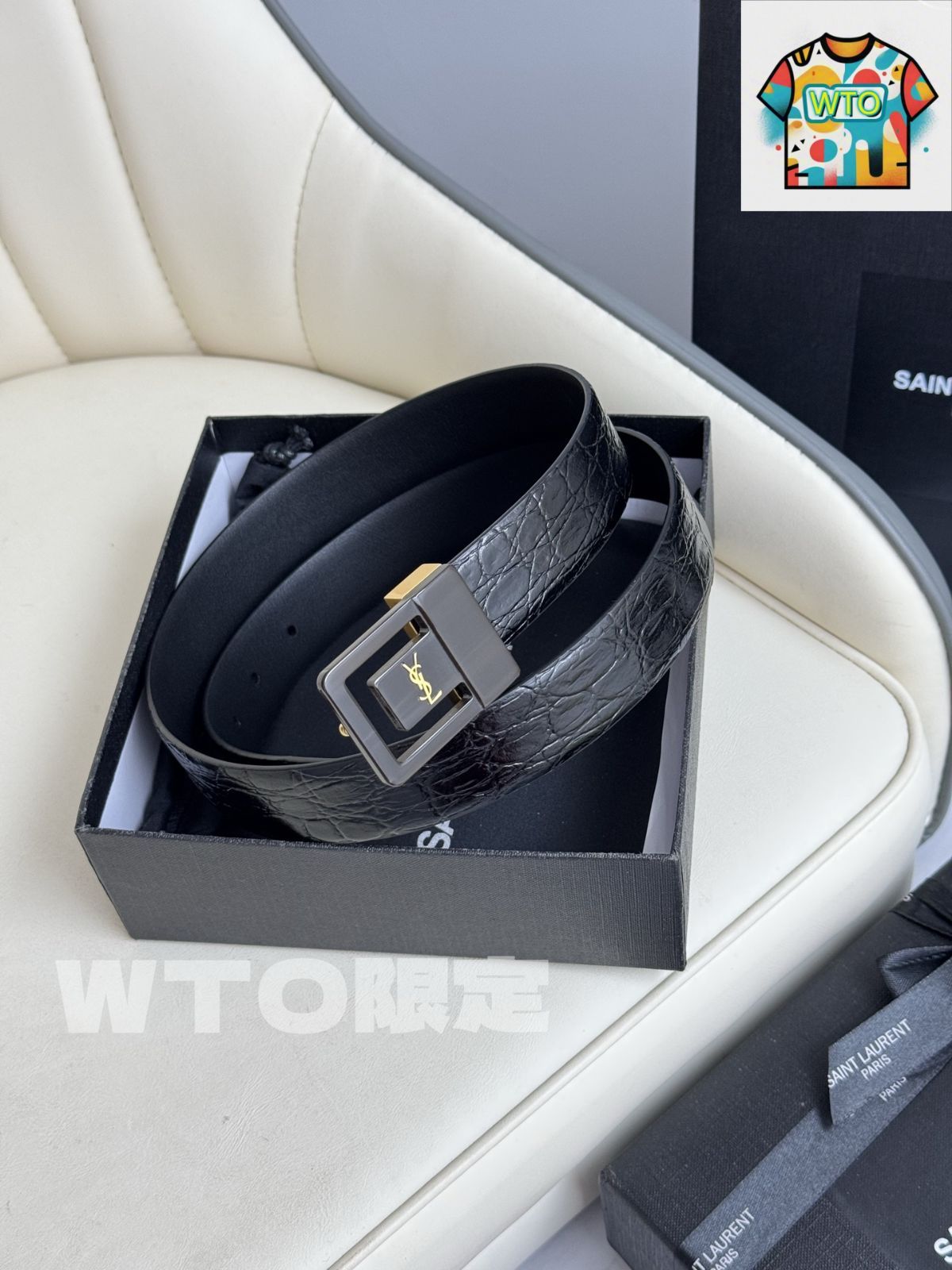 WTO通販 Saint Laurent レザーベルト-WTO輸入-OEH00